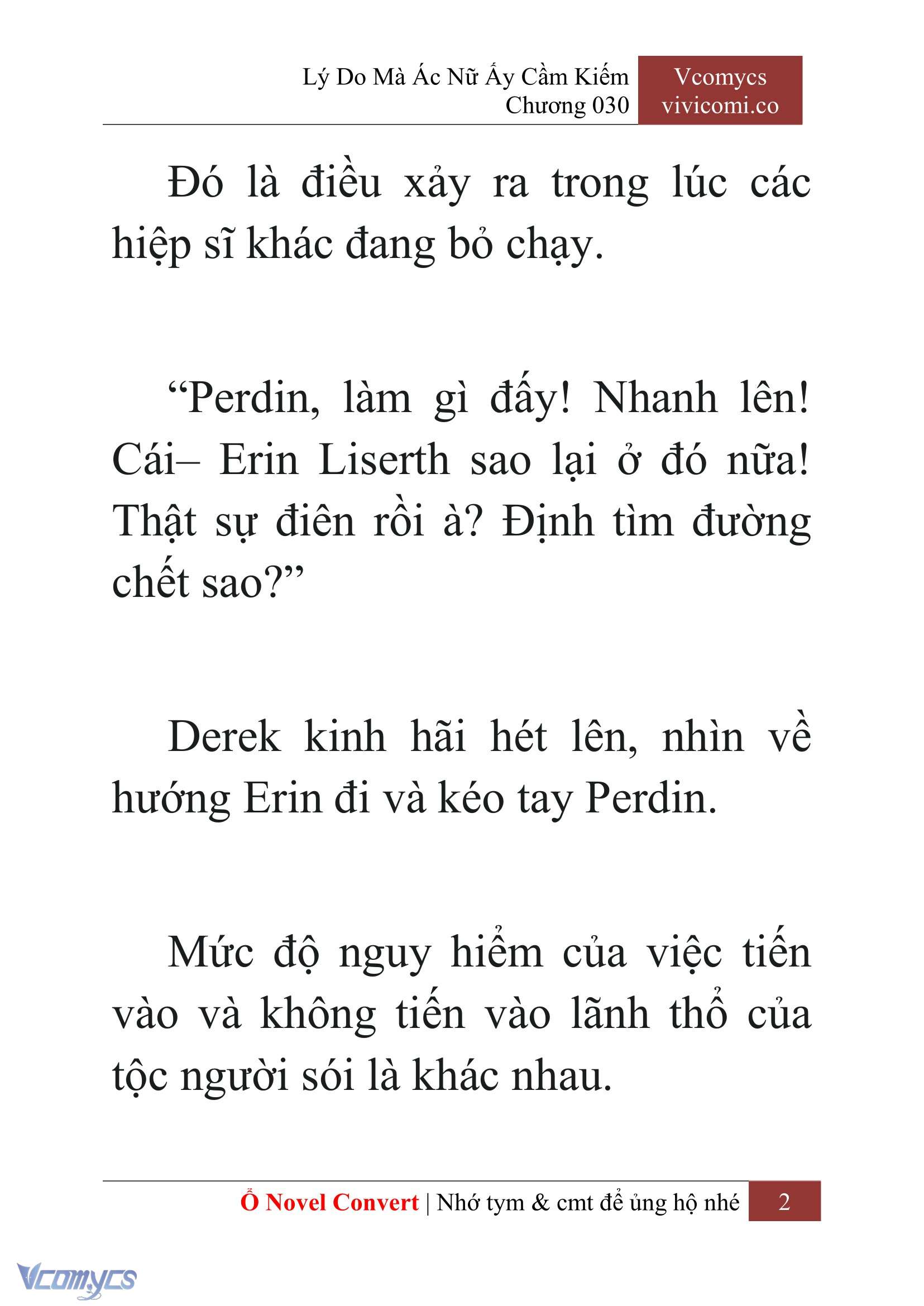 [Novel] Lý Do Mà Ác Nữ Ấy Cầm Kiếm Chap 30 - Trang 2