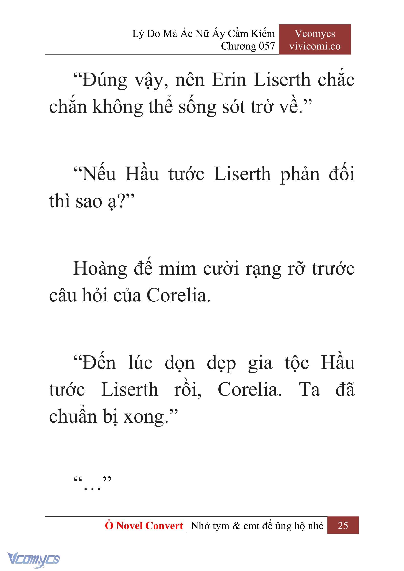 [Novel] Lý Do Mà Ác Nữ Ấy Cầm Kiếm Chap 57 - Trang 2
