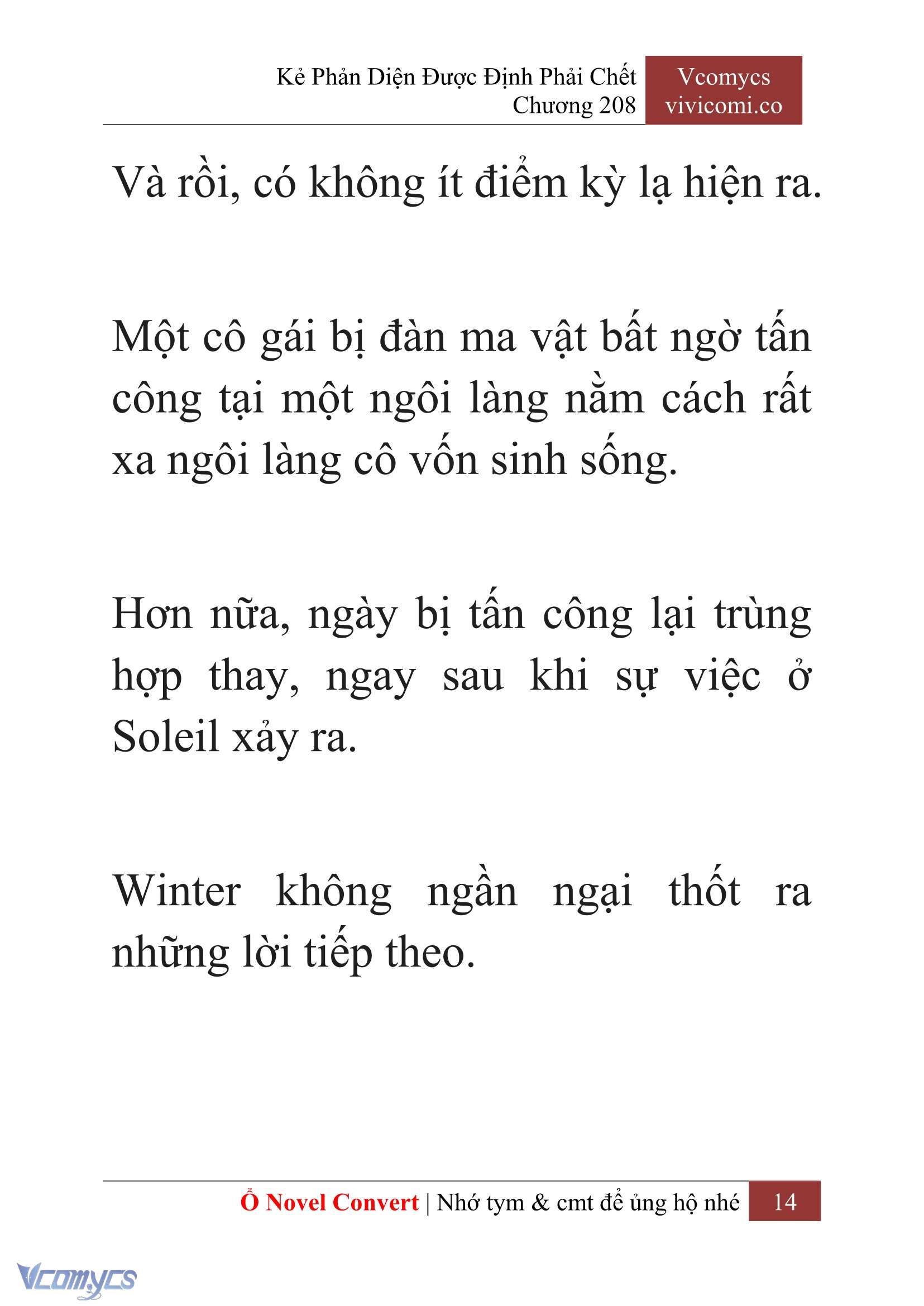 [Novel] Kẻ Phản Diện Được Định Phải Chết Chap 208 - Trang 2