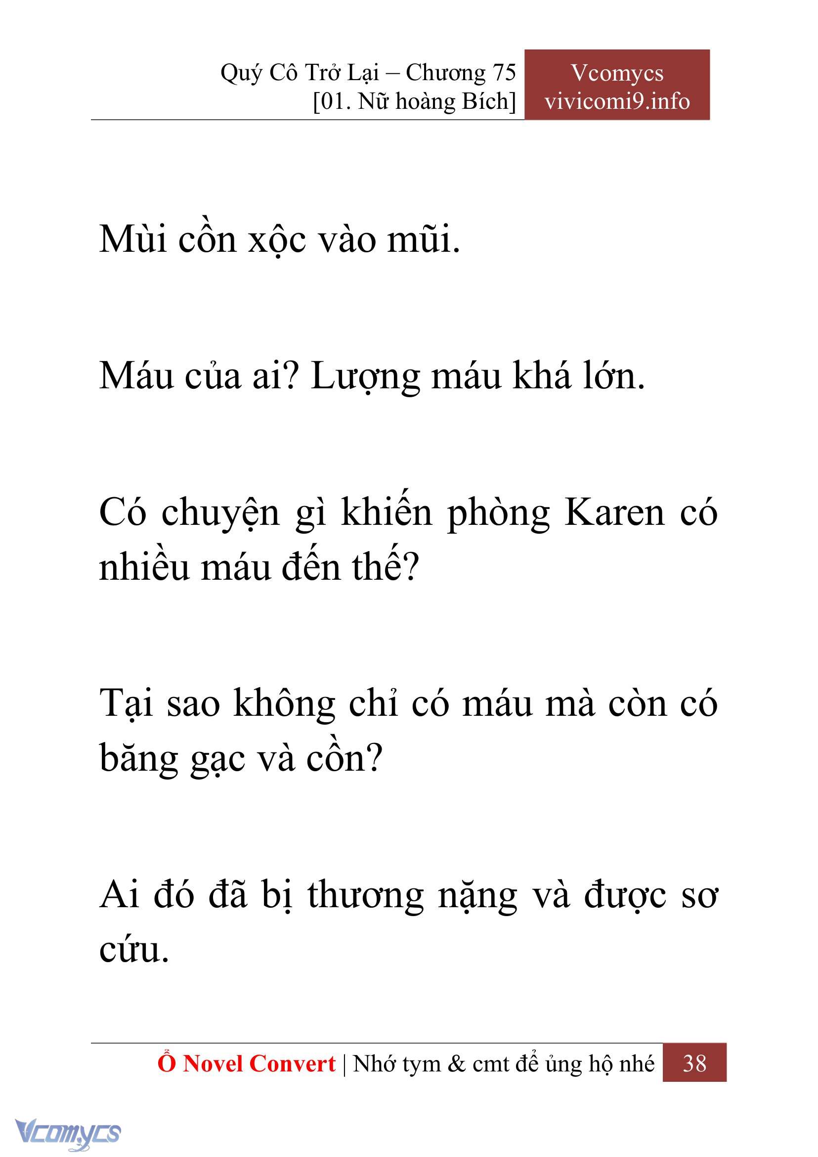 [Novel] Quý Cô Trở Lại Chap 75 - Trang 2