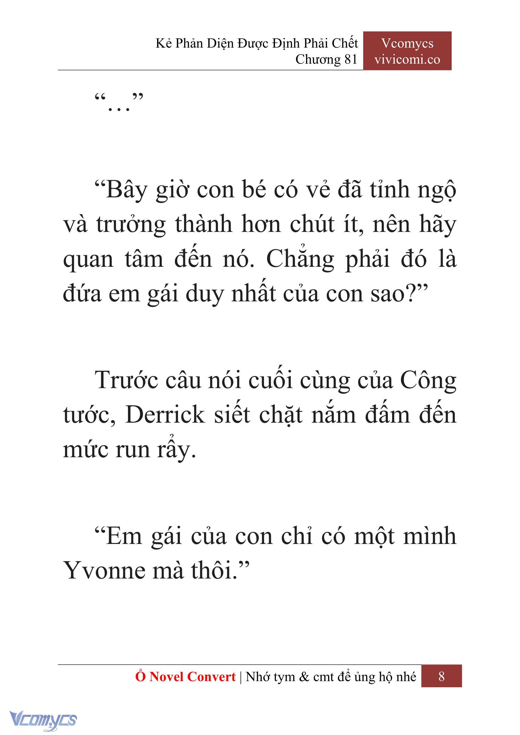 [Novel] Kẻ Phản Diện Được Định Phải Chết Chap 81 - Trang 2