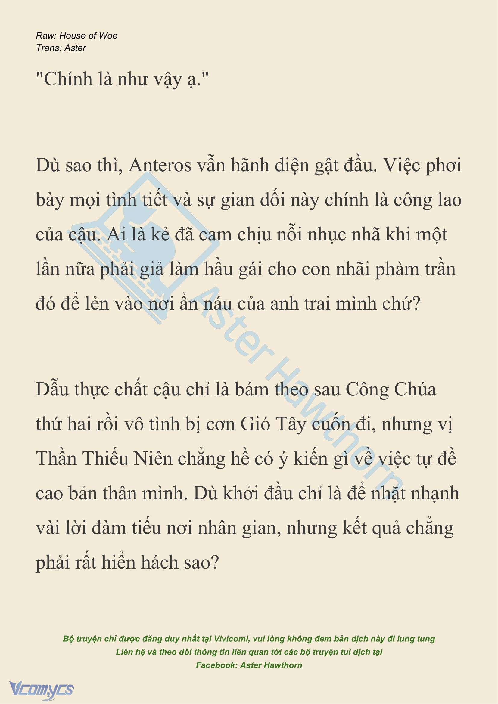 [NOVEL] Dành Cho Các Nữ Thần: Dành cho Psyche Chap 36 - Trang 2