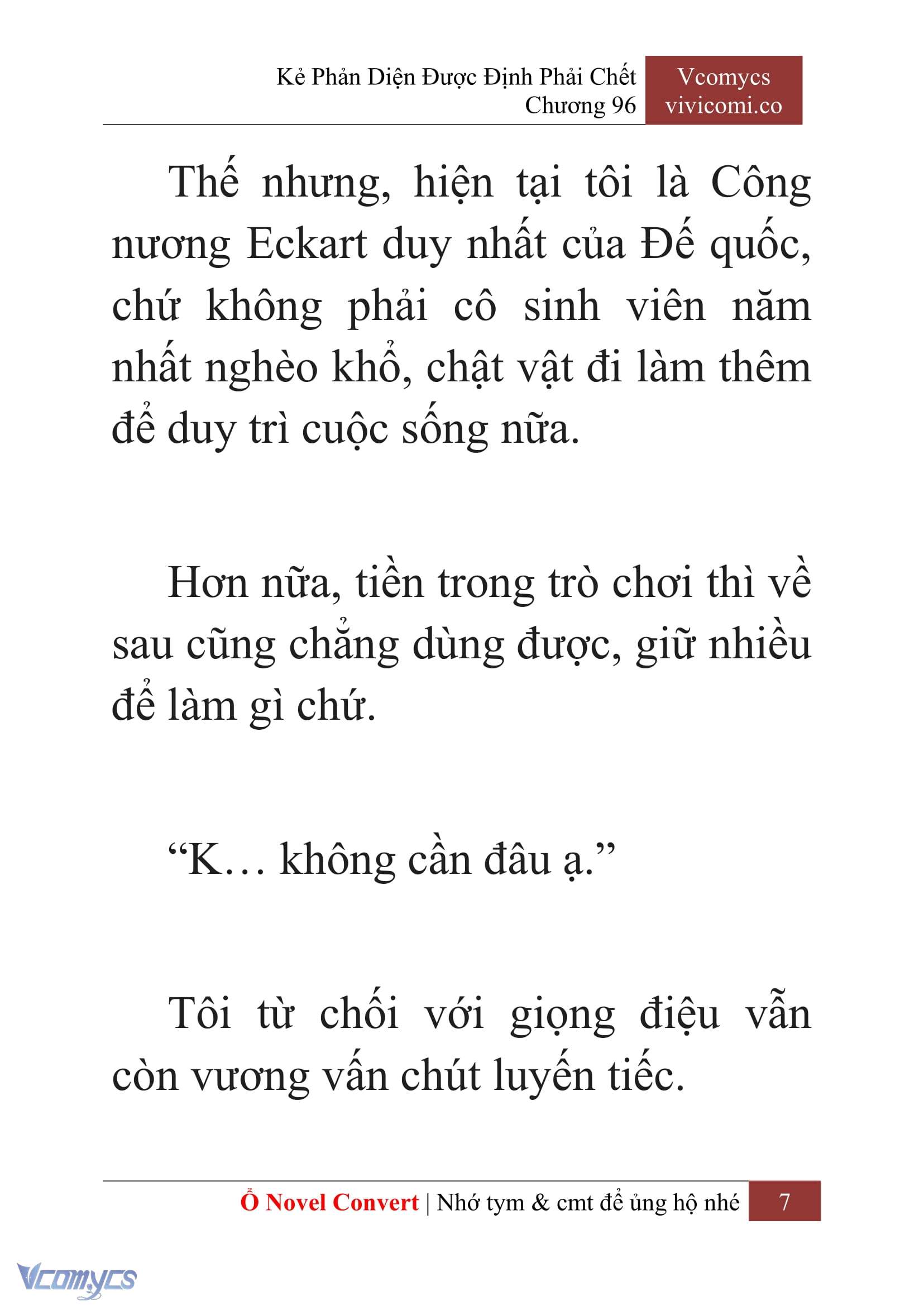 [Novel] Kẻ Phản Diện Được Định Phải Chết Chap 96 - Trang 2