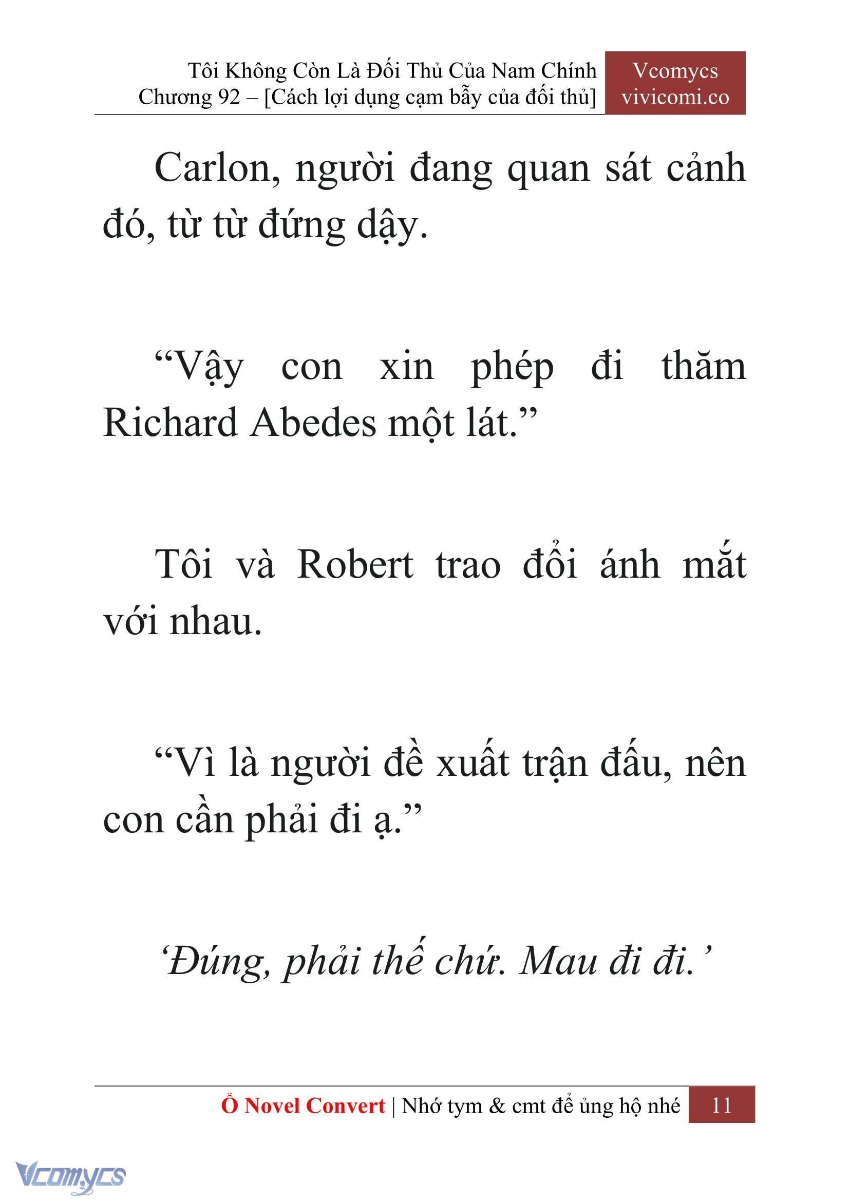 [Novel] Tôi Không Còn Là Đối Thủ Của Nam Chính Chap 92 - Trang 2