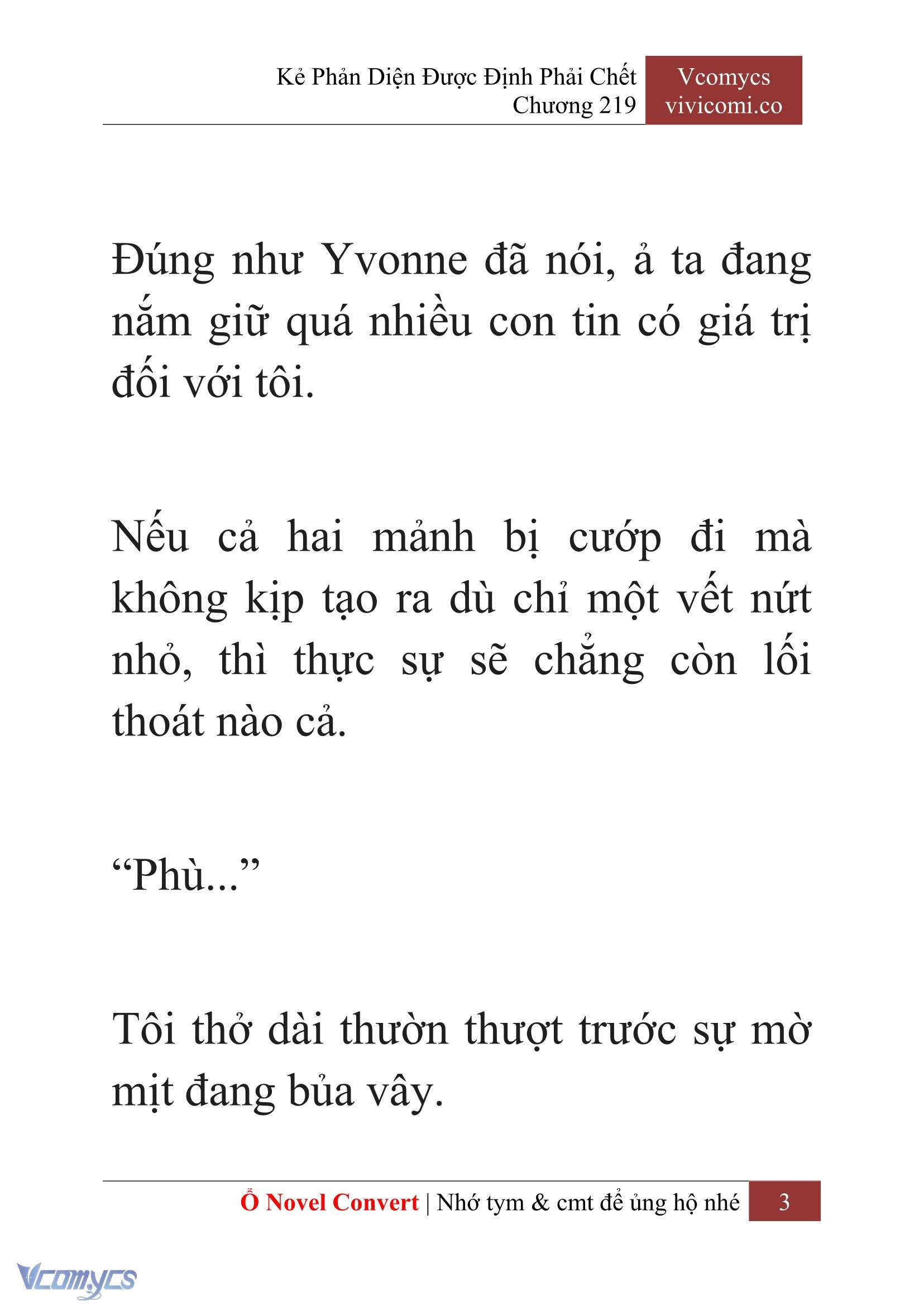 [Novel] Kẻ Phản Diện Được Định Phải Chết Chap 219 - Trang 2