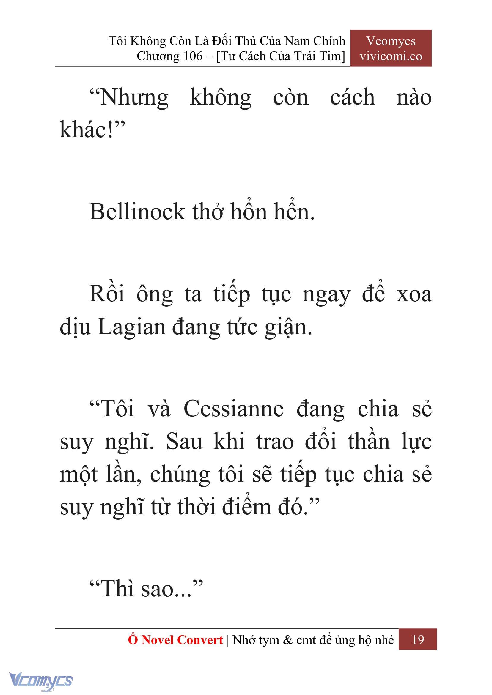 [Novel] Tôi Không Còn Là Đối Thủ Của Nam Chính Chap 106 - Trang 2