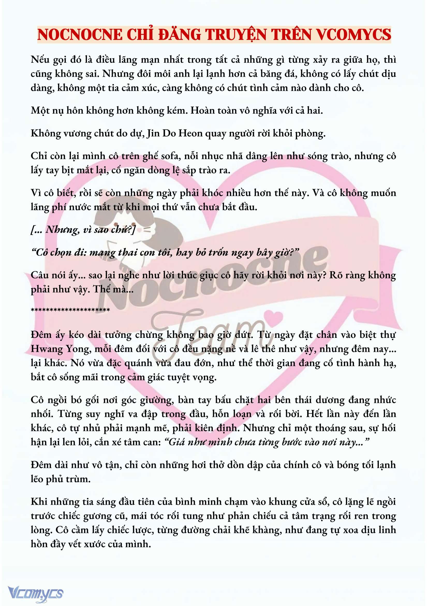 [NOVEL] MANG THAI, CƯỠNG ĐOẠT Chap 10 - Trang 2