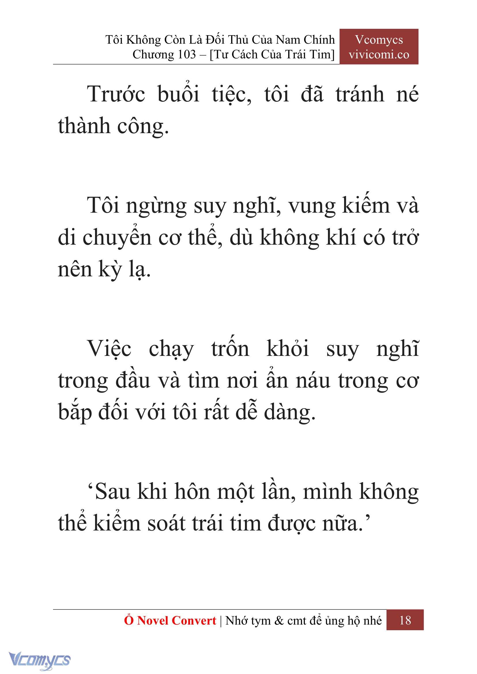 [Novel] Tôi Không Còn Là Đối Thủ Của Nam Chính Chap 103 - Trang 2