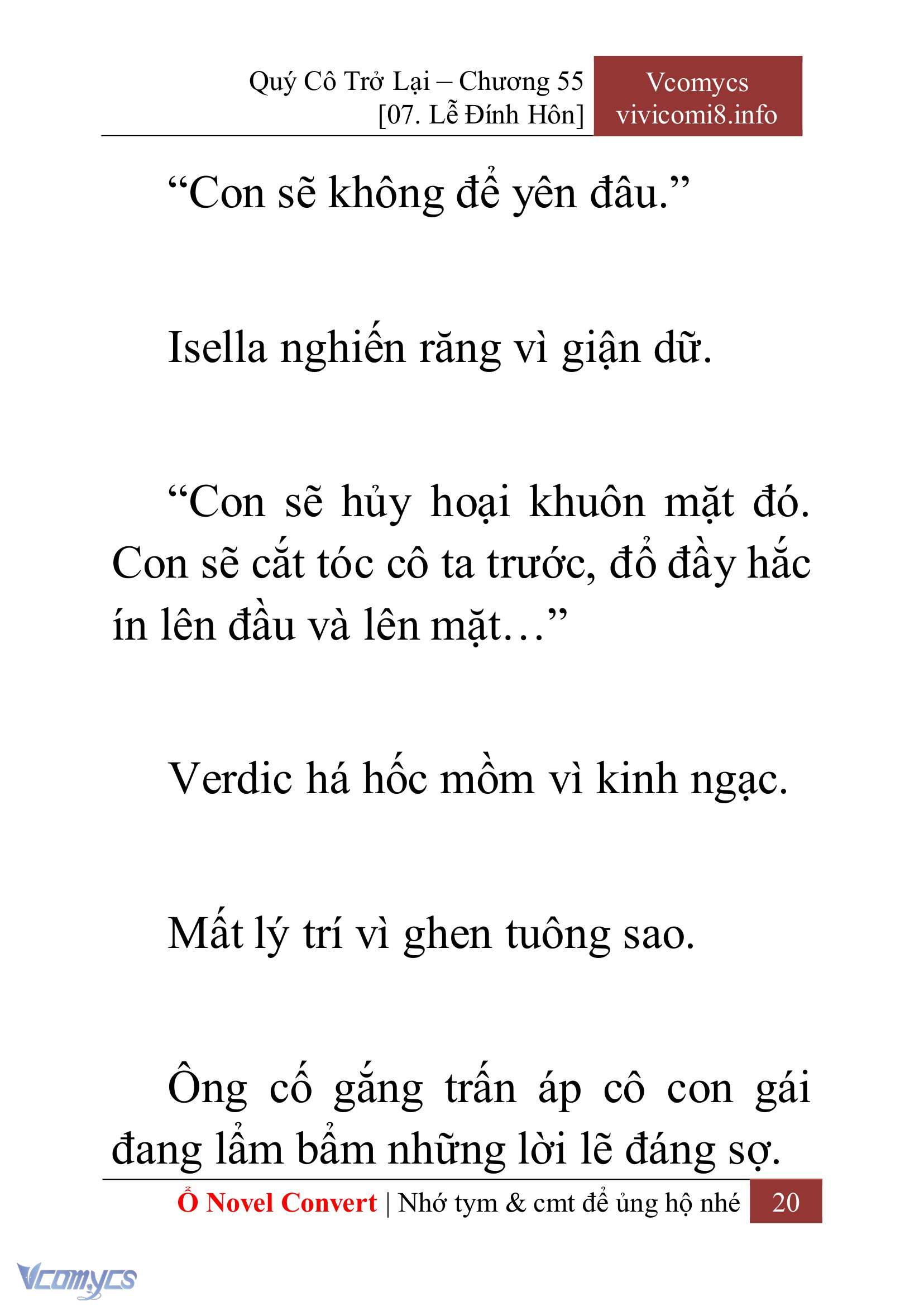 [Novel] Quý Cô Trở Lại Chap 55 - Trang 2