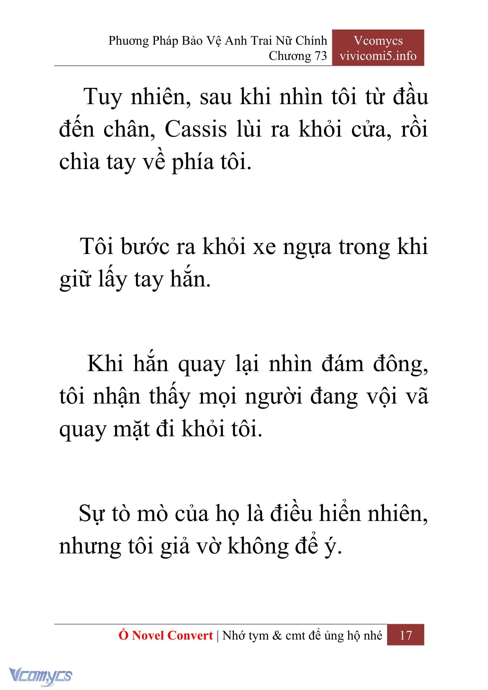 [Novel] Phương Pháp Bảo Vệ Anh Trai Nữ Chính Chap 73 - Trang 2