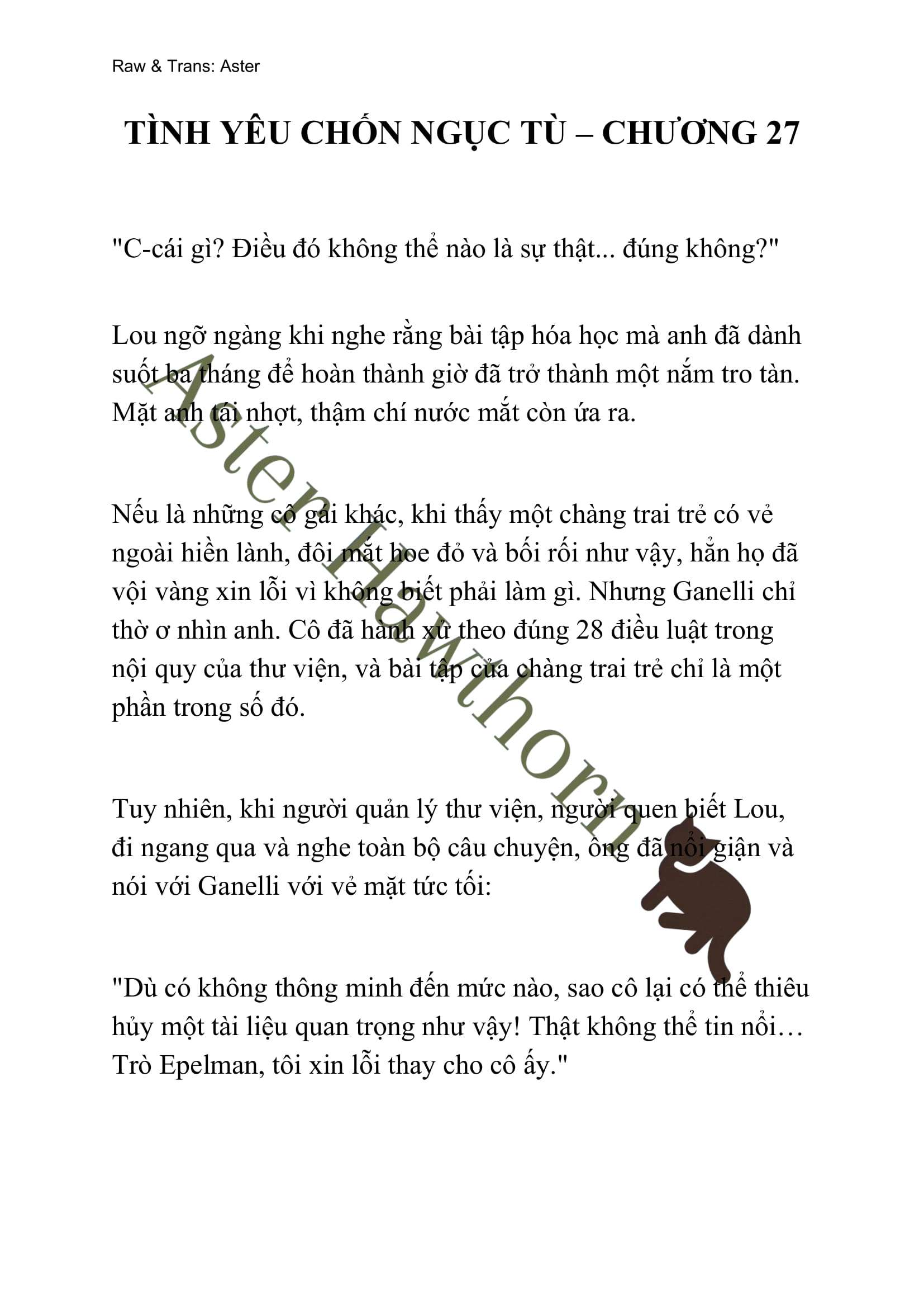 [NOVEL] Tình Yêu Chốn Ngục Tù Chap 27 - Trang 2