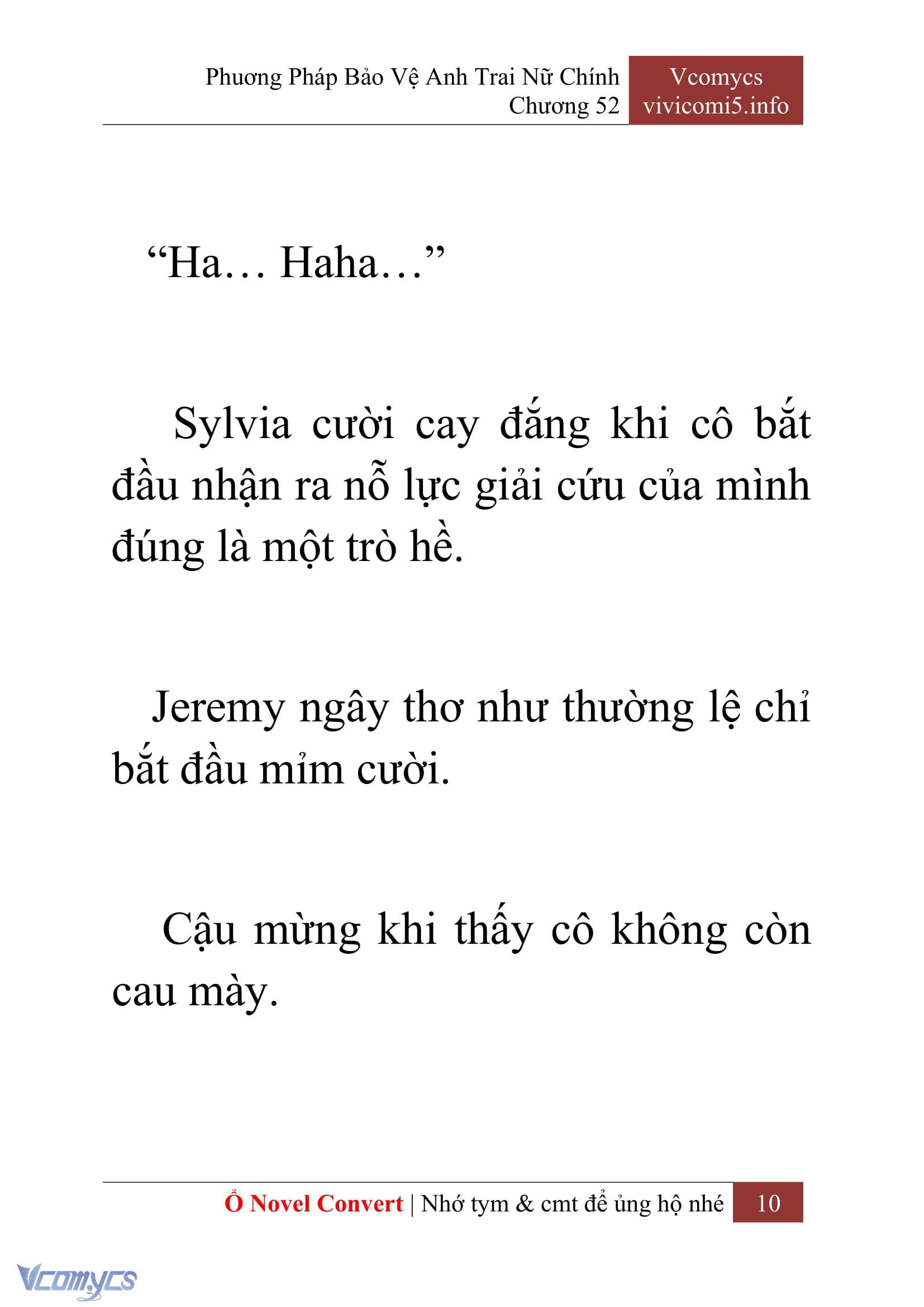 [Novel] Phương Pháp Bảo Vệ Anh Trai Nữ Chính Chap 52 - Trang 2