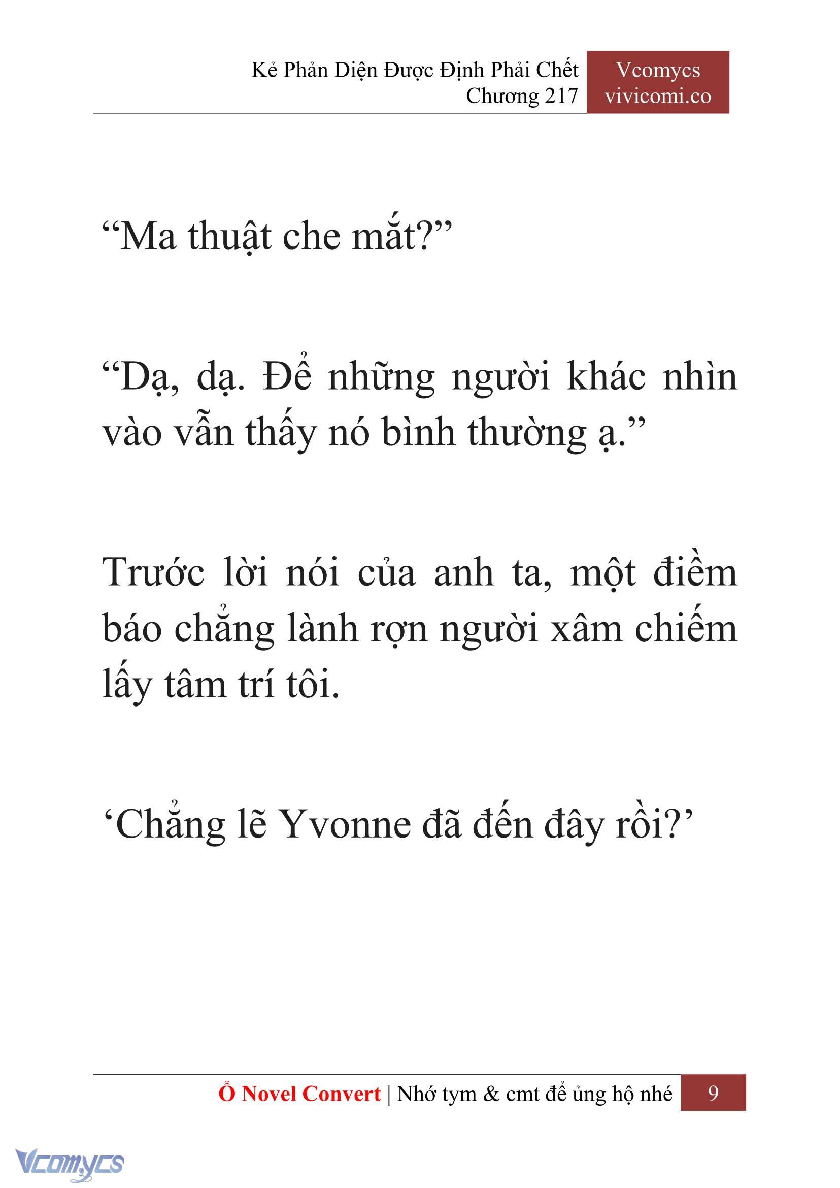 [Novel] Kẻ Phản Diện Được Định Phải Chết Chap 217 - Trang 2