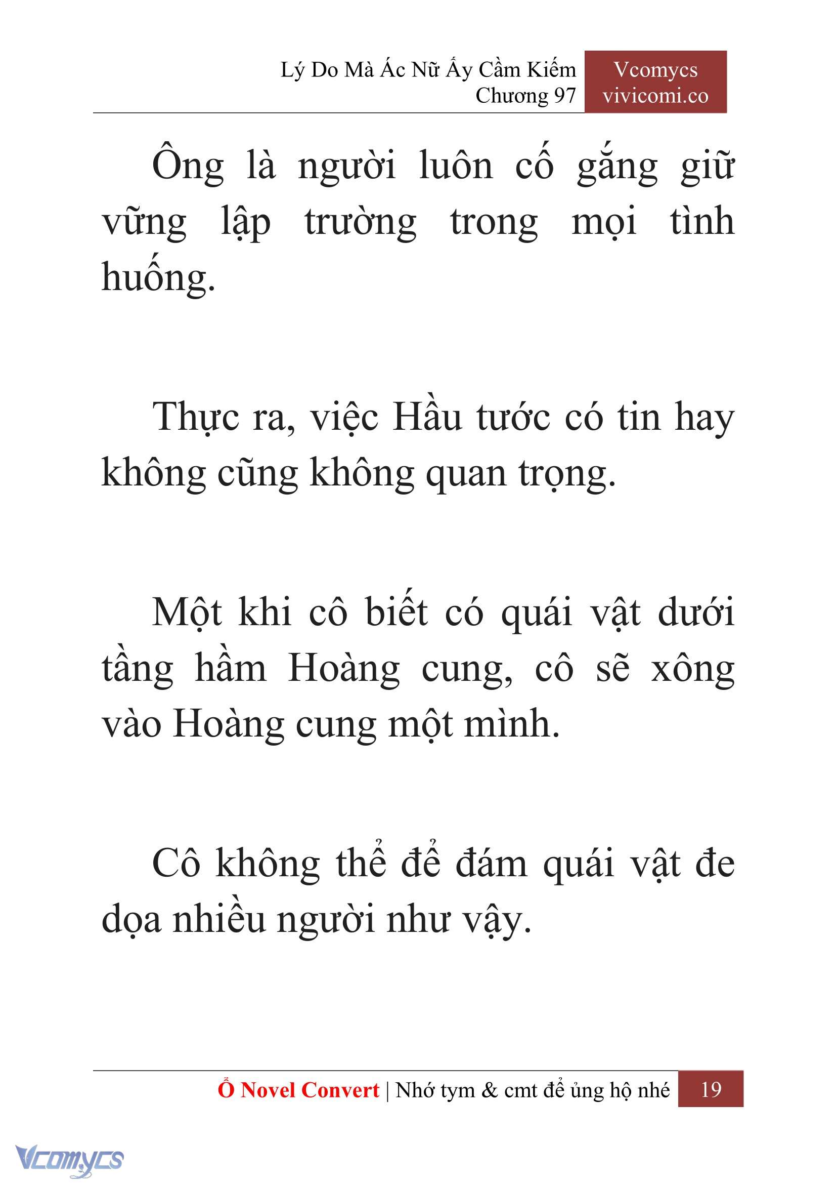 [Novel] Lý Do Mà Ác Nữ Ấy Cầm Kiếm Chap 97 - Trang 2