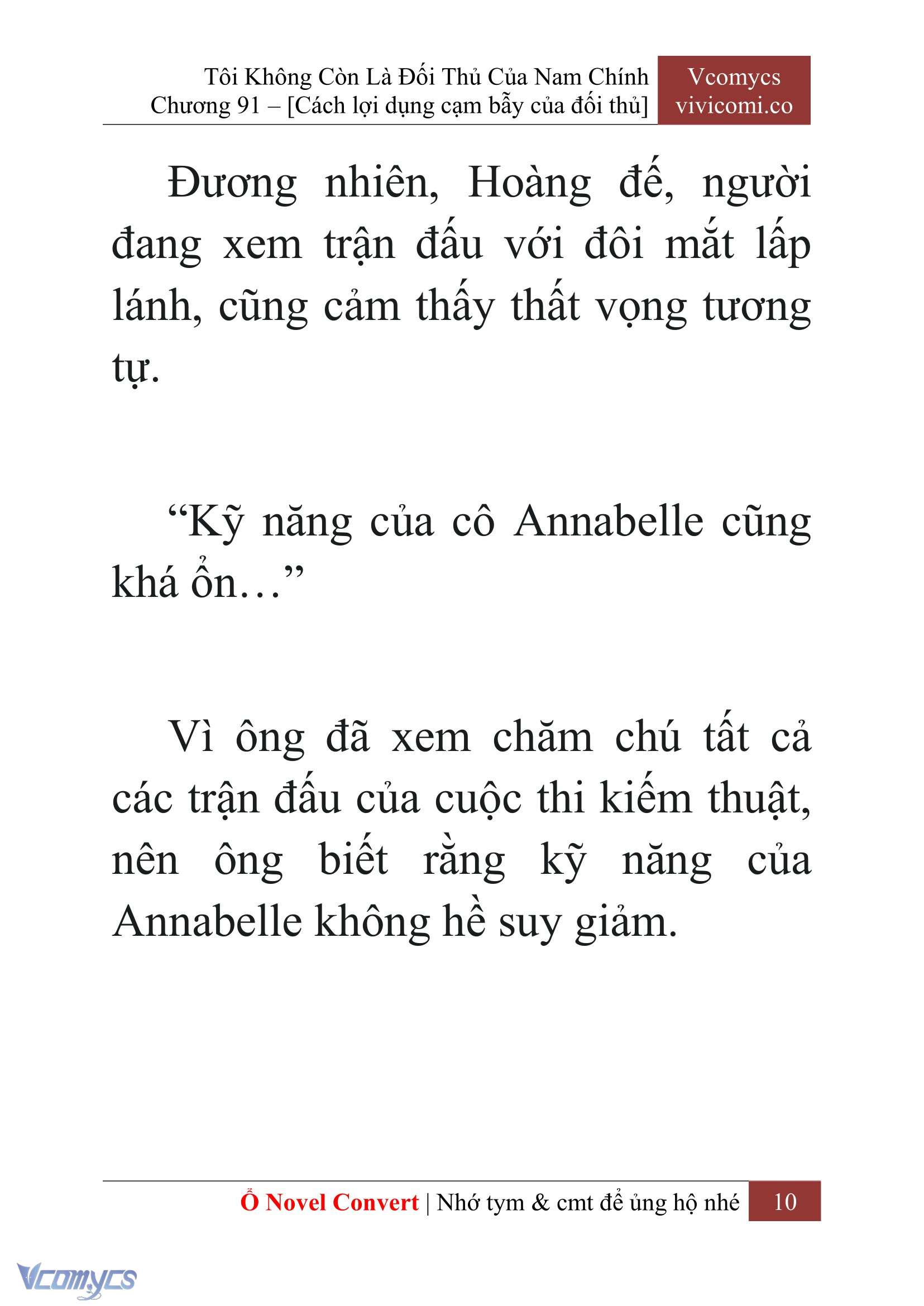 [Novel] Tôi Không Còn Là Đối Thủ Của Nam Chính Chap 91 - Trang 2