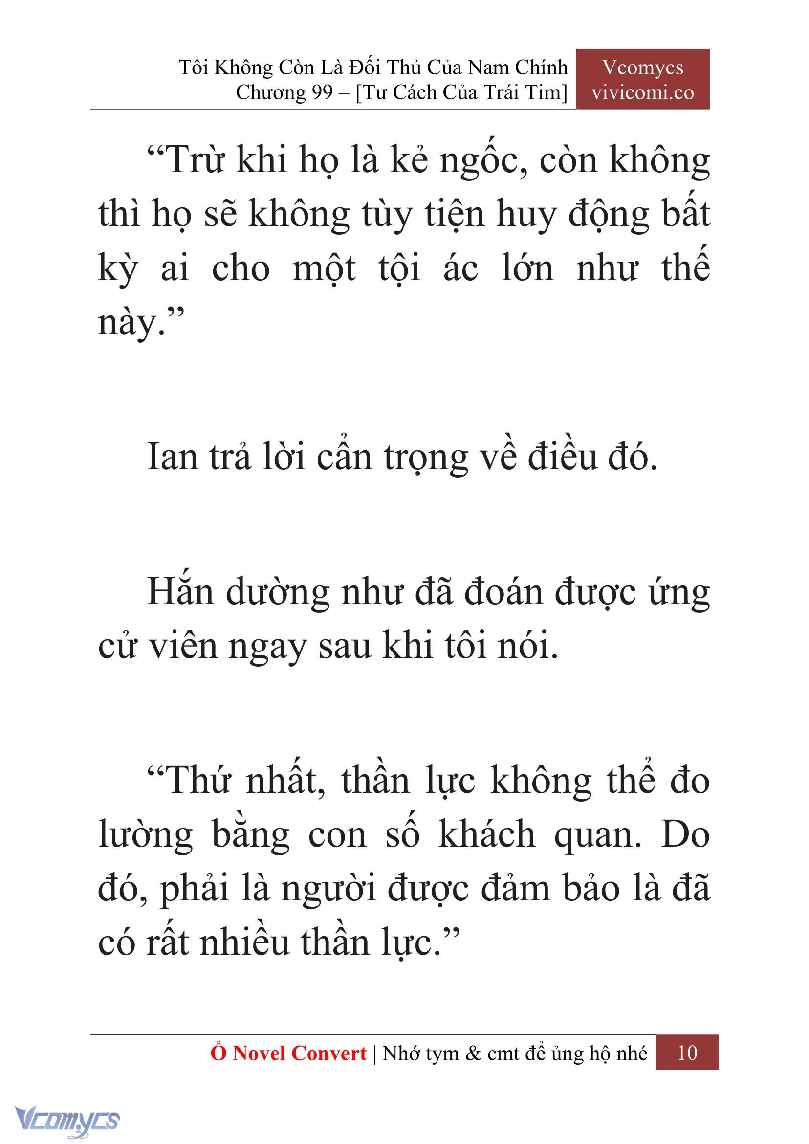 [Novel] Tôi Không Còn Là Đối Thủ Của Nam Chính Chap 99 - Trang 2