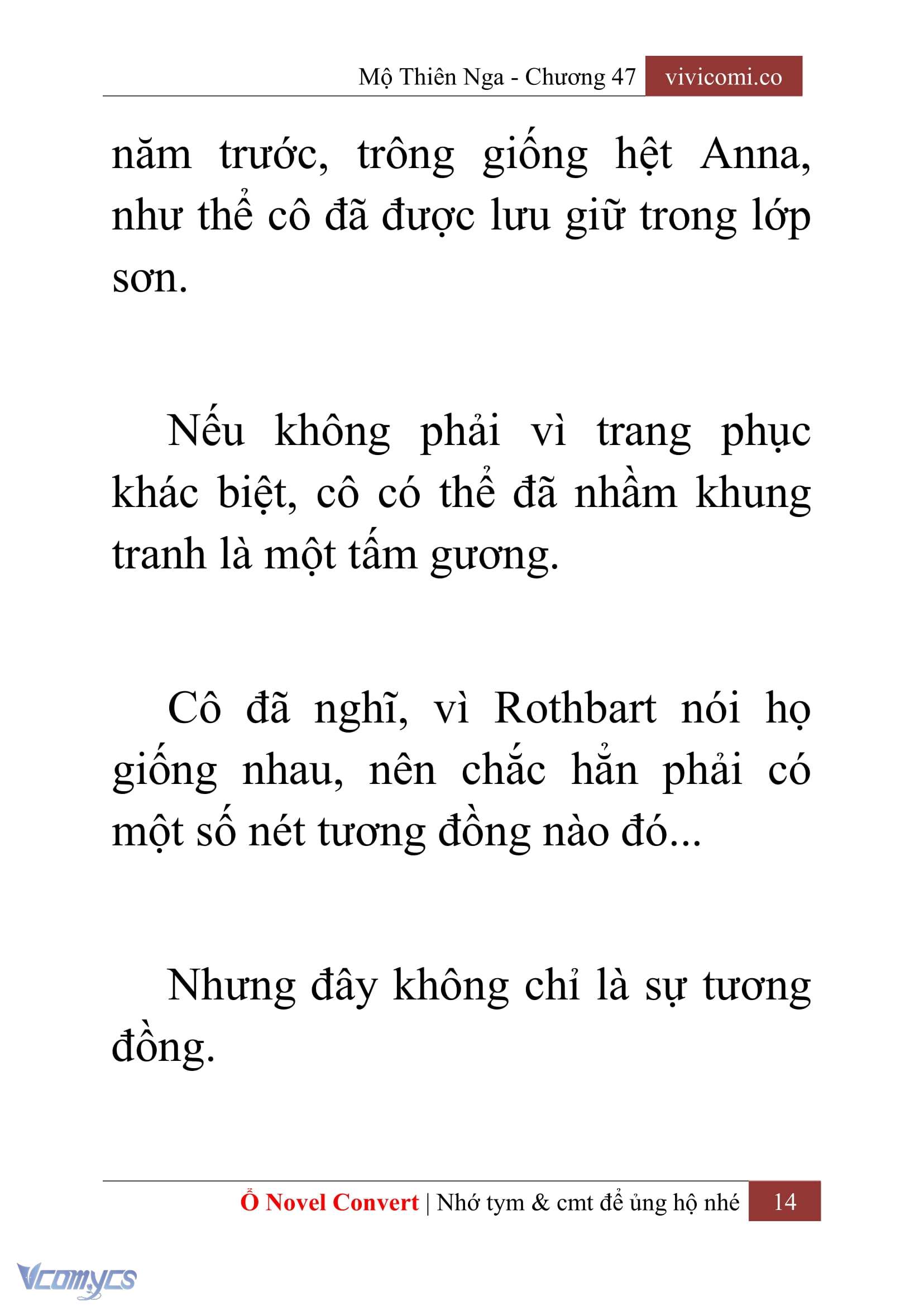 [Novel] Mộ Thiên Nga Chap 47 - Trang 2