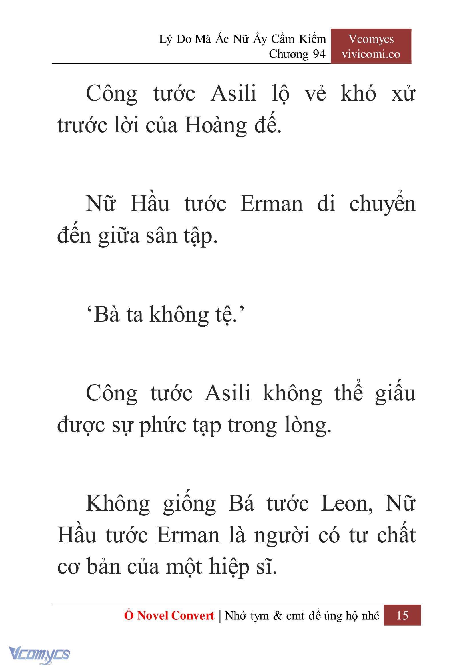 [Novel] Lý Do Mà Ác Nữ Ấy Cầm Kiếm Chap 94 - Trang 2
