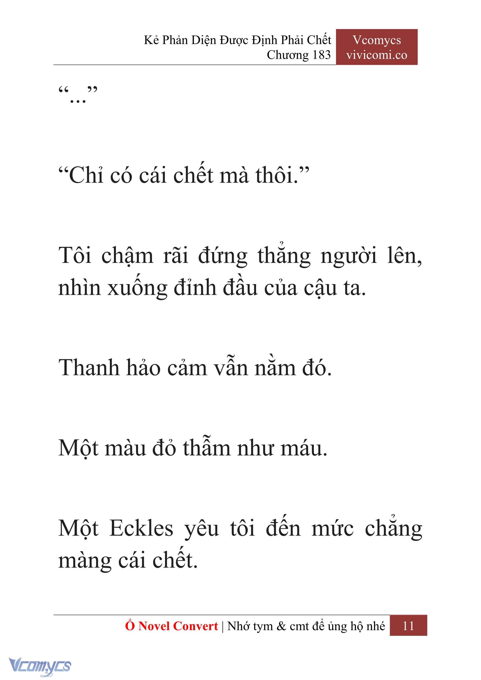 [Novel] Kẻ Phản Diện Được Định Phải Chết Chap 183 - Next Chap 184