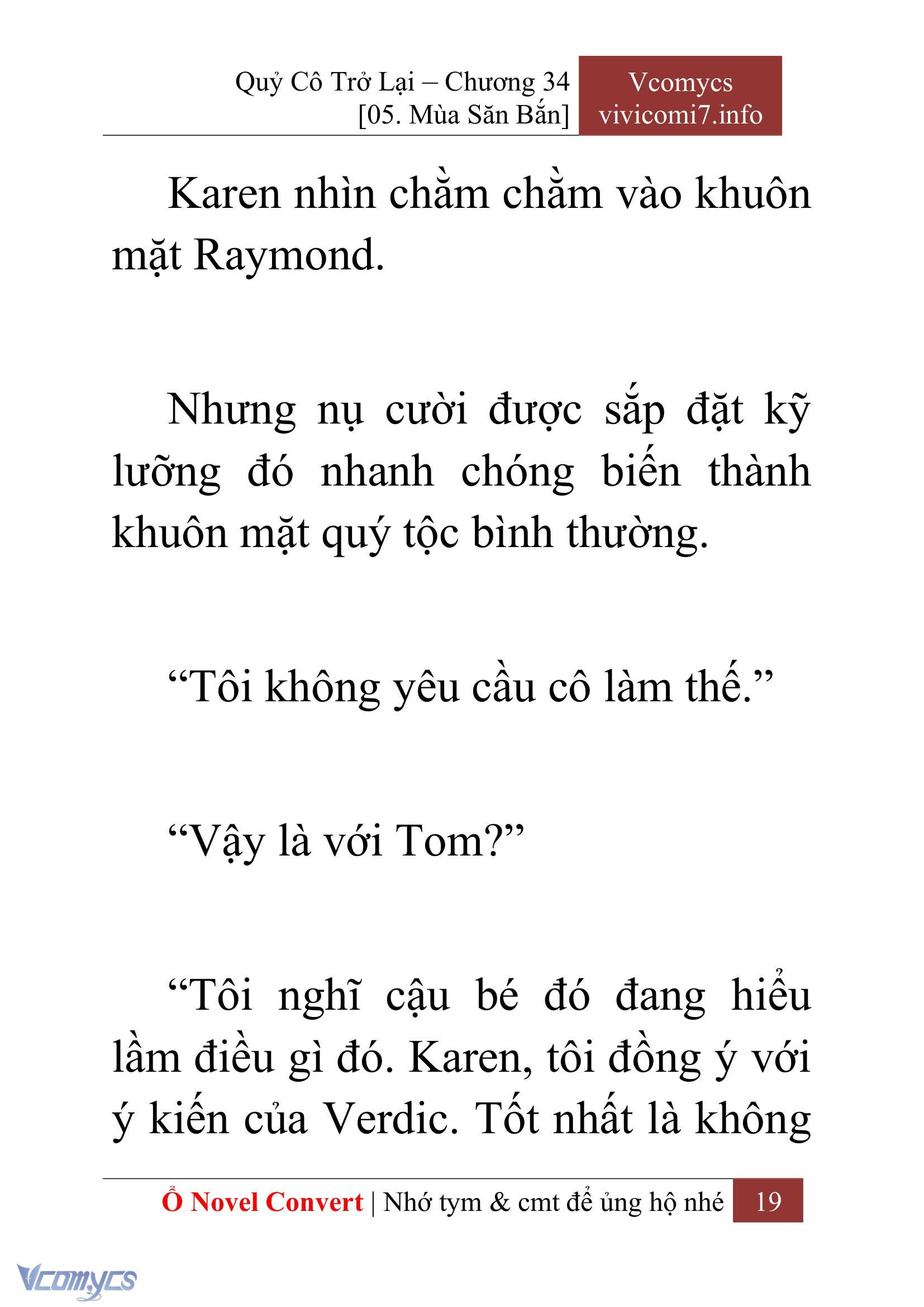 [Novel] Quý Cô Trở Lại Chap 34 - Trang 2