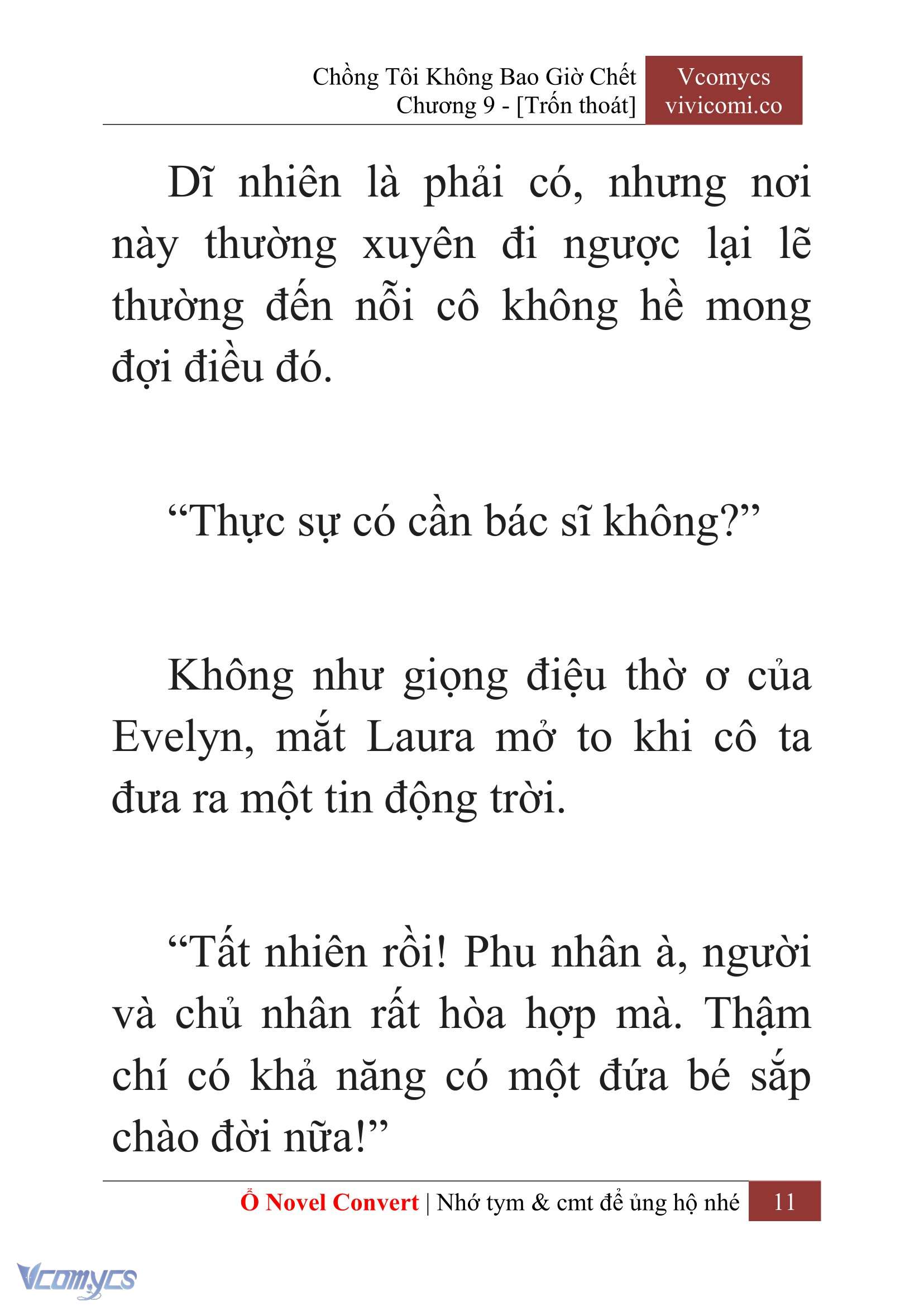 [Novel] Chồng Tôi Không Bao Giờ Chết Chap 9 - Trang 2