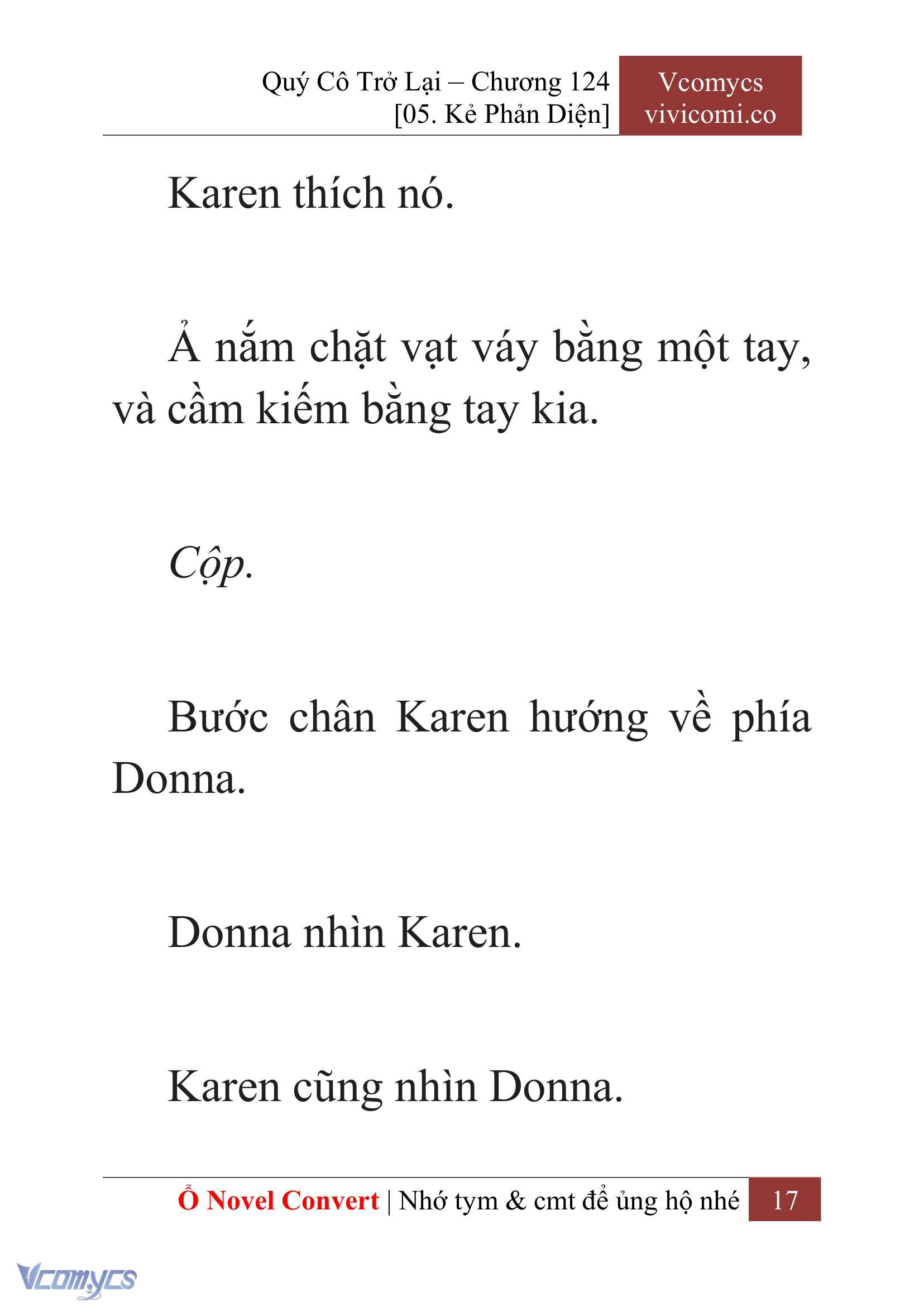 [Novel] Quý Cô Trở Lại Chap 124 - Next Chap 125