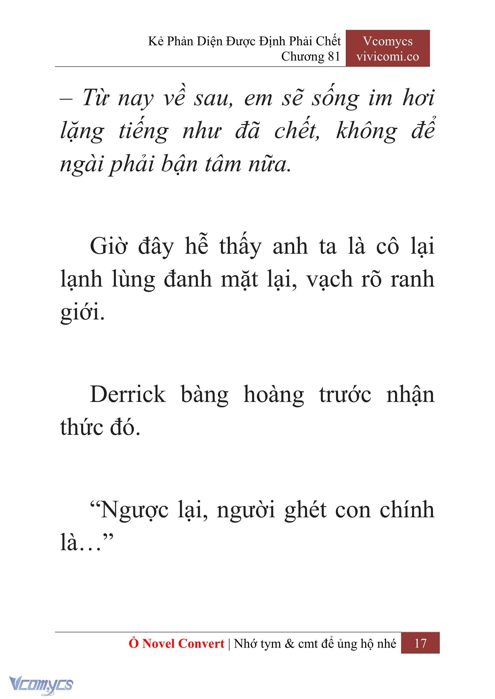 [Novel] Kẻ Phản Diện Được Định Phải Chết Chap 81 - Trang 2