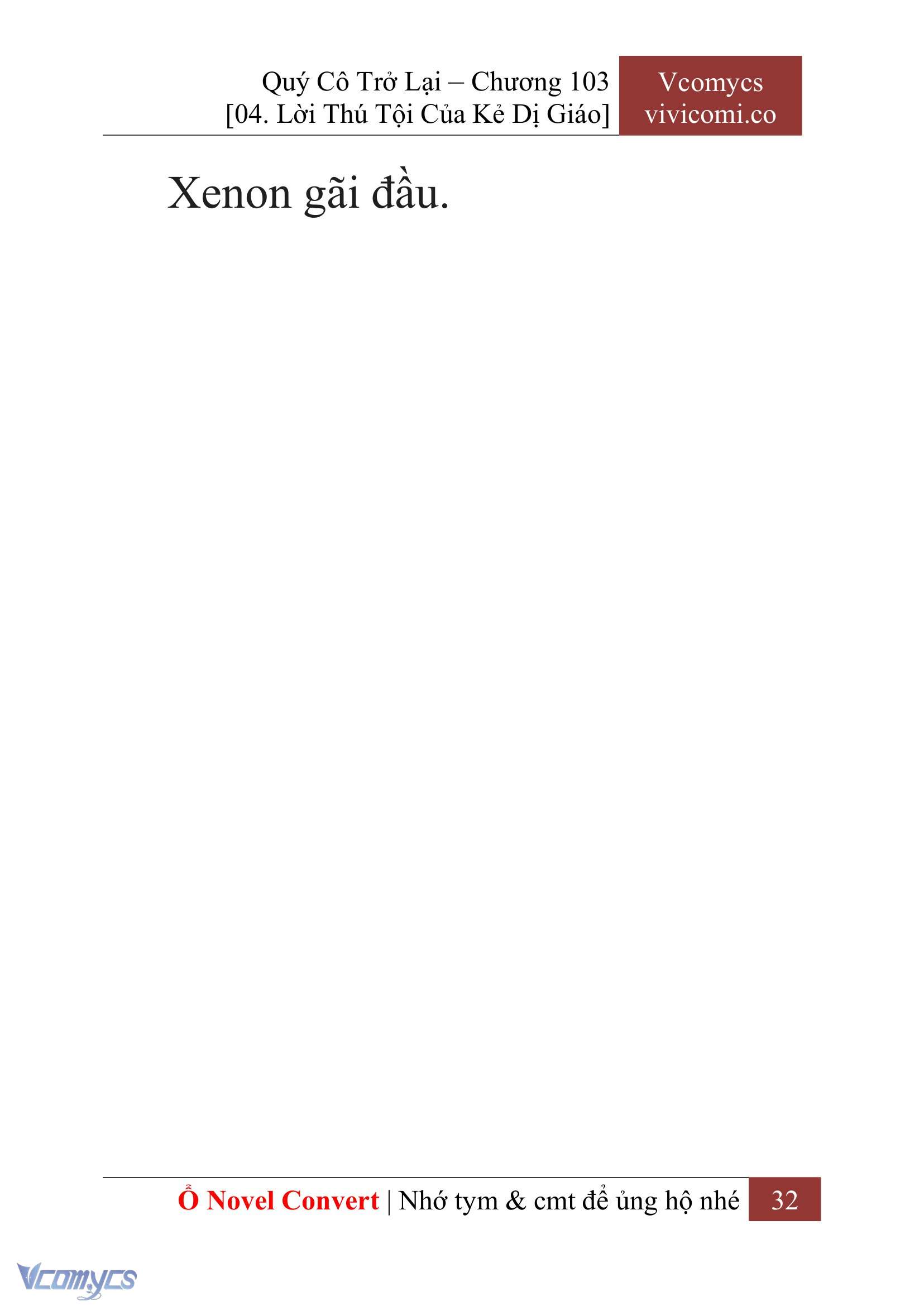 [Novel] Quý Cô Trở Lại Chap 103 - Trang 2