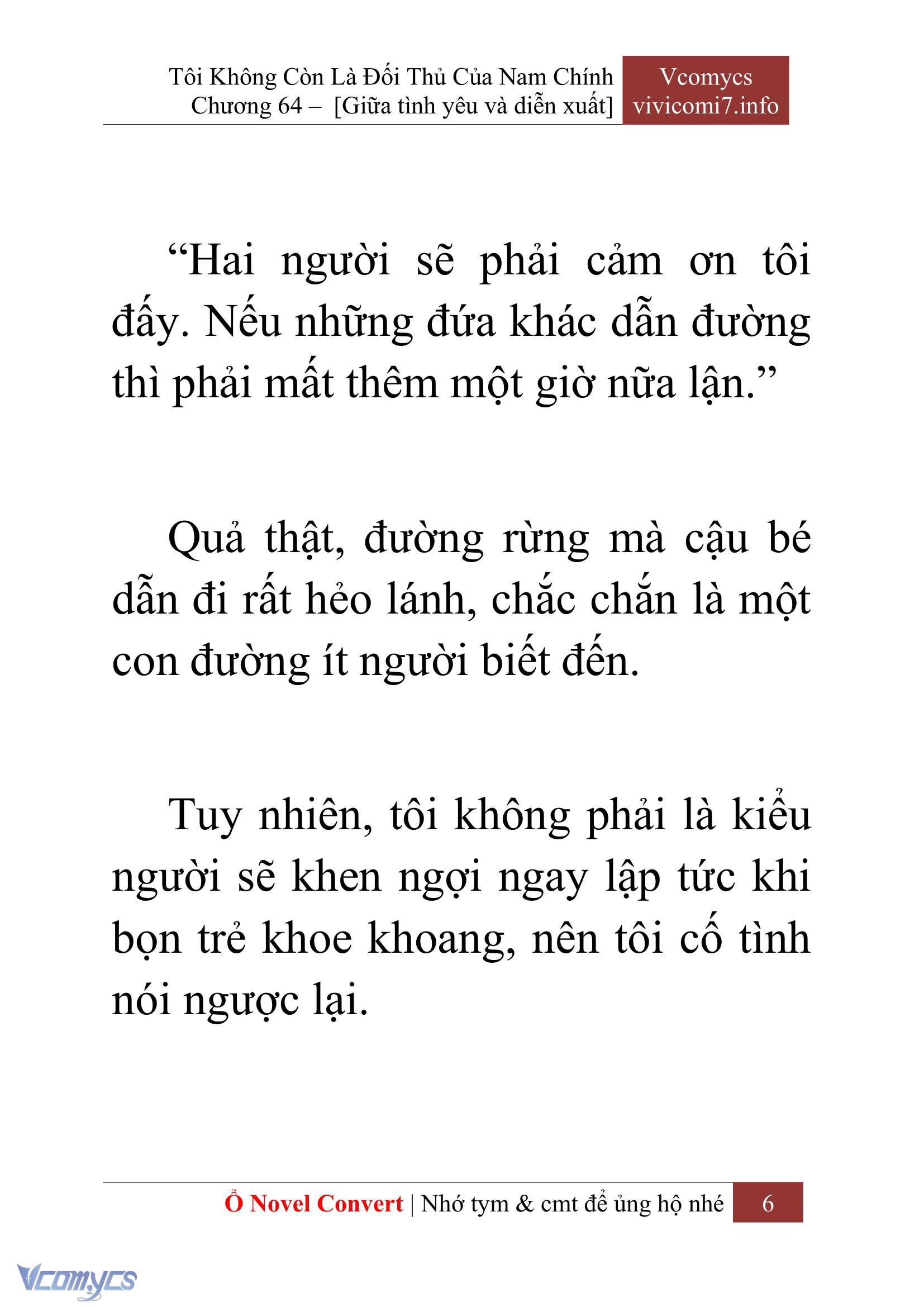 [Novel] Tôi Không Còn Là Đối Thủ Của Nam Chính Chap 64 - Trang 2
