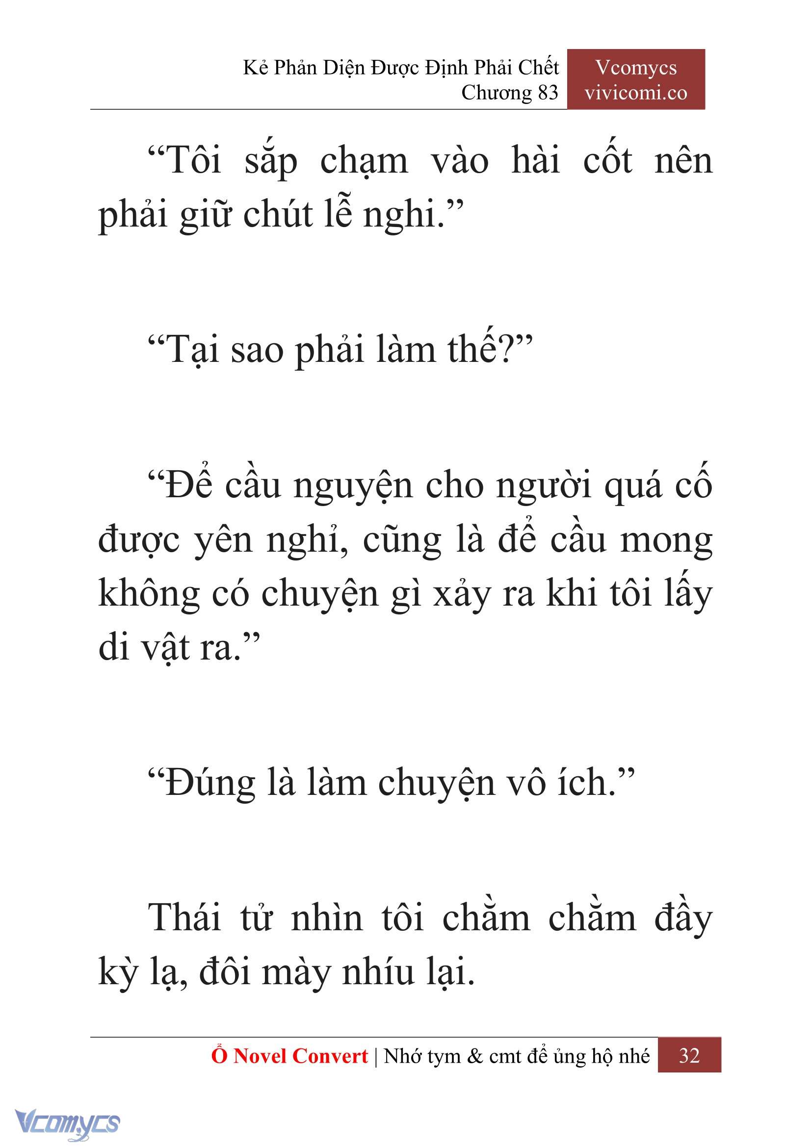 [Novel] Kẻ Phản Diện Được Định Phải Chết Chap 83 - Trang 2