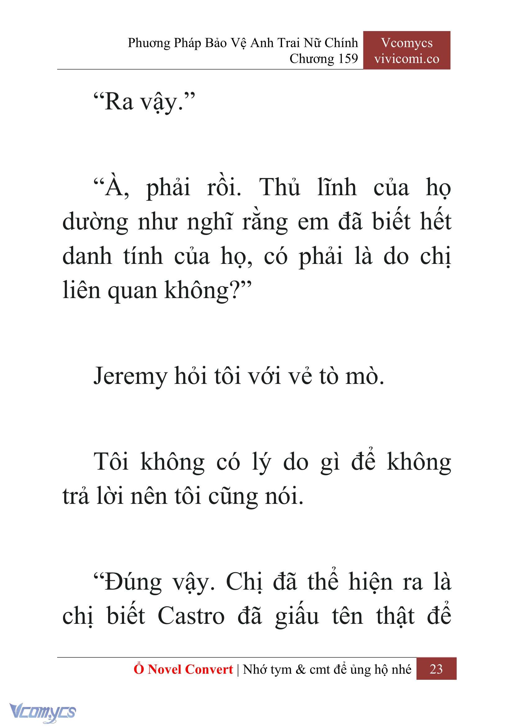 [Novel] Phương Pháp Bảo Vệ Anh Trai Nữ Chính Chap 159 - Trang 2
