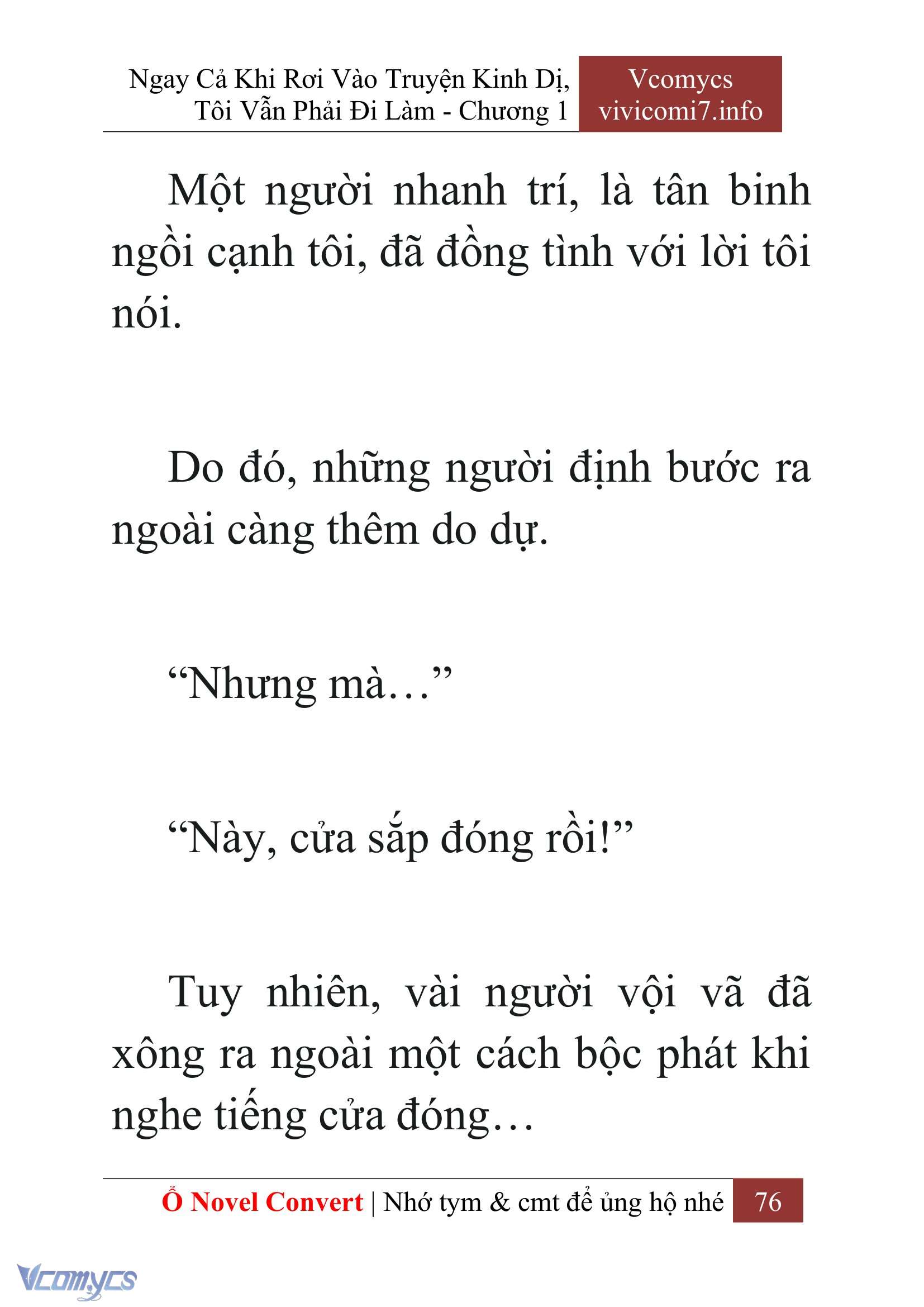[Novel] Ngay Cả Khi Rơi Vào Truyện Kinh Dị, Tôi Vẫn Phải Đi Làm Chap 1 - Trang 2