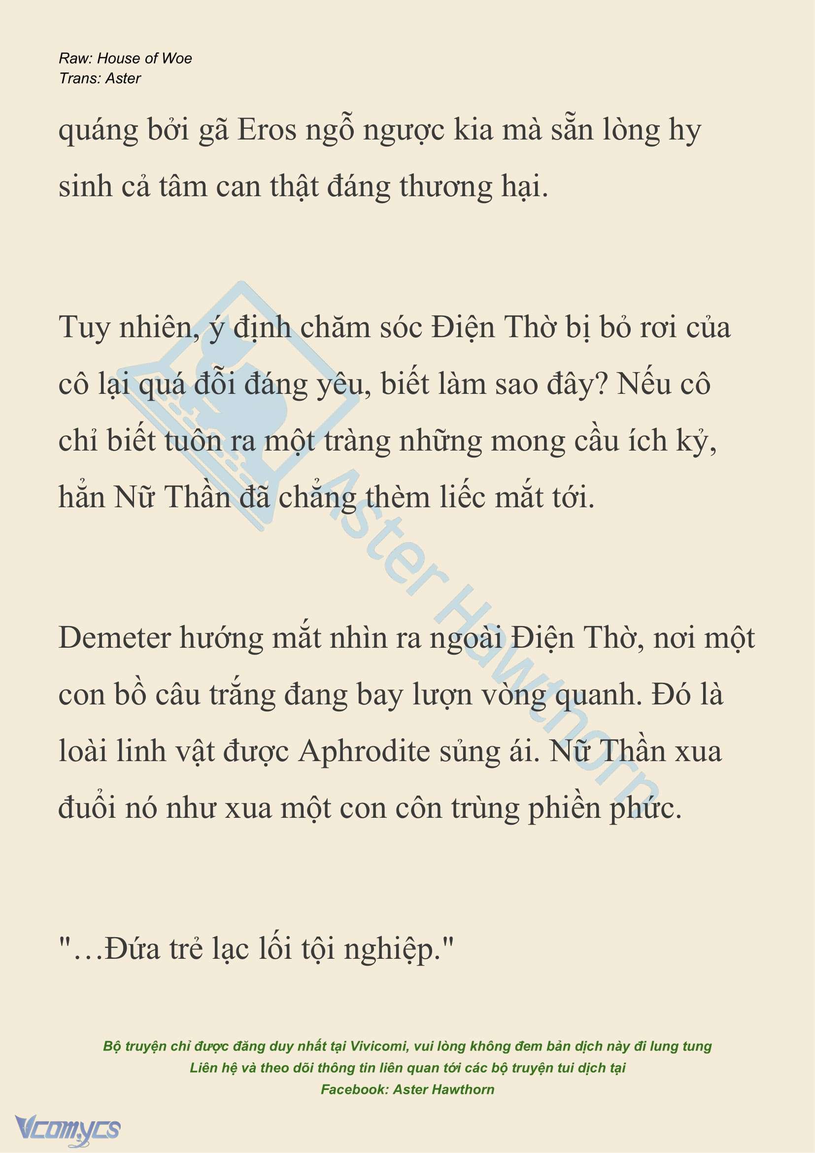 [NOVEL] Dành Cho Các Nữ Thần: Dành cho Psyche Chap 39 - Next Chap 40