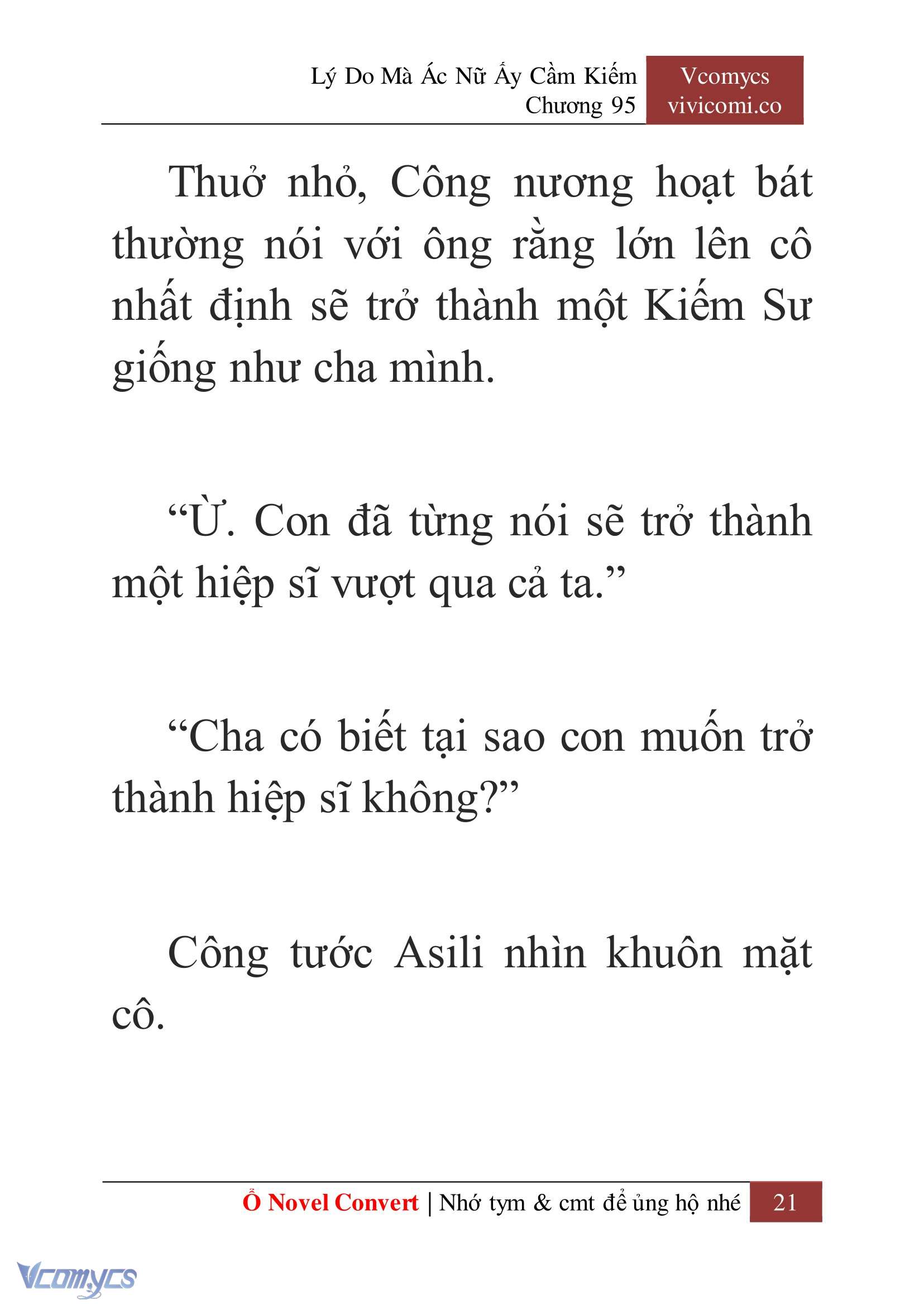[Novel] Lý Do Mà Ác Nữ Ấy Cầm Kiếm Chap 95 - Trang 2