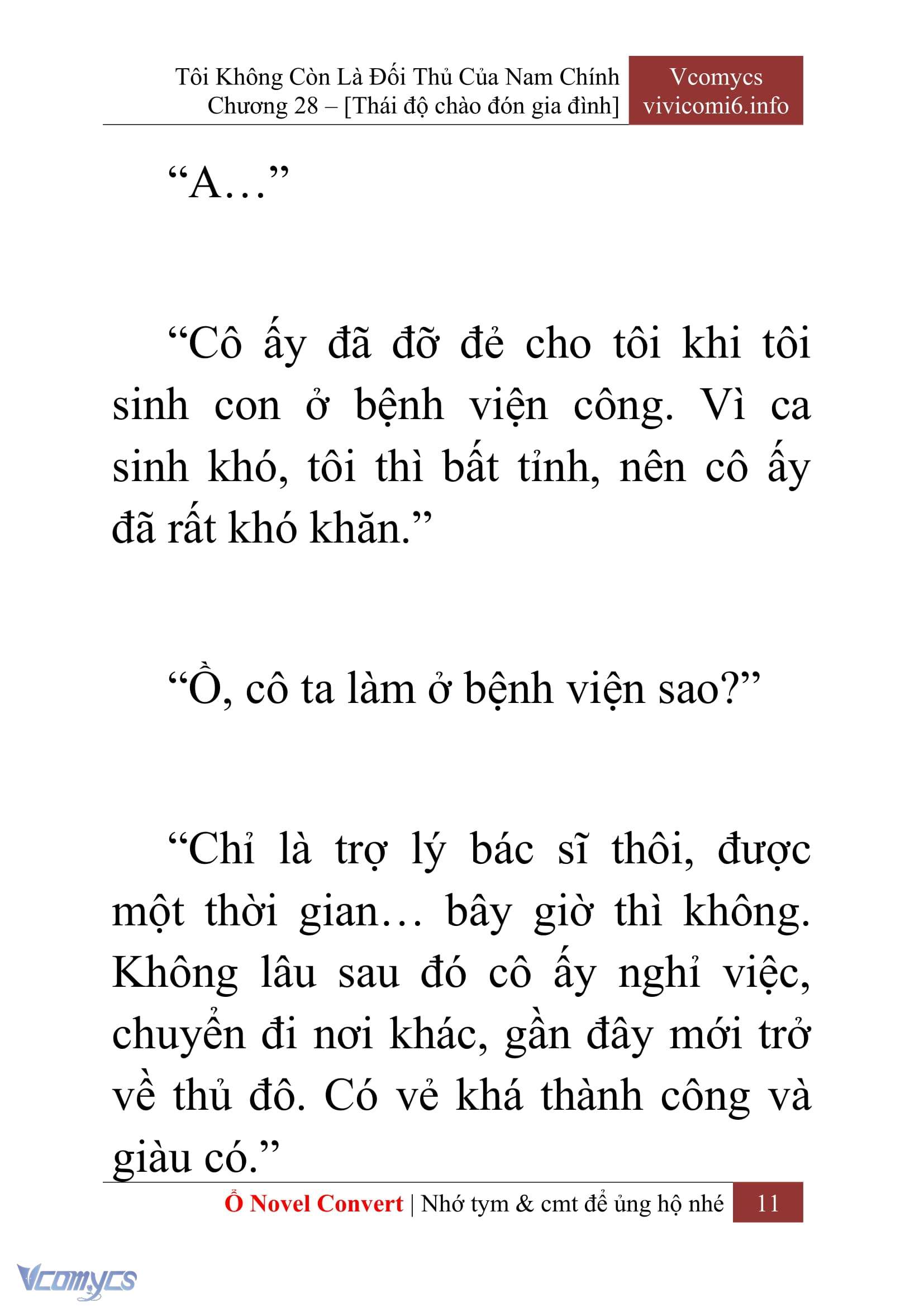 [Novel] Tôi Không Còn Là Đối Thủ Của Nam Chính Chap 28 - Trang 2