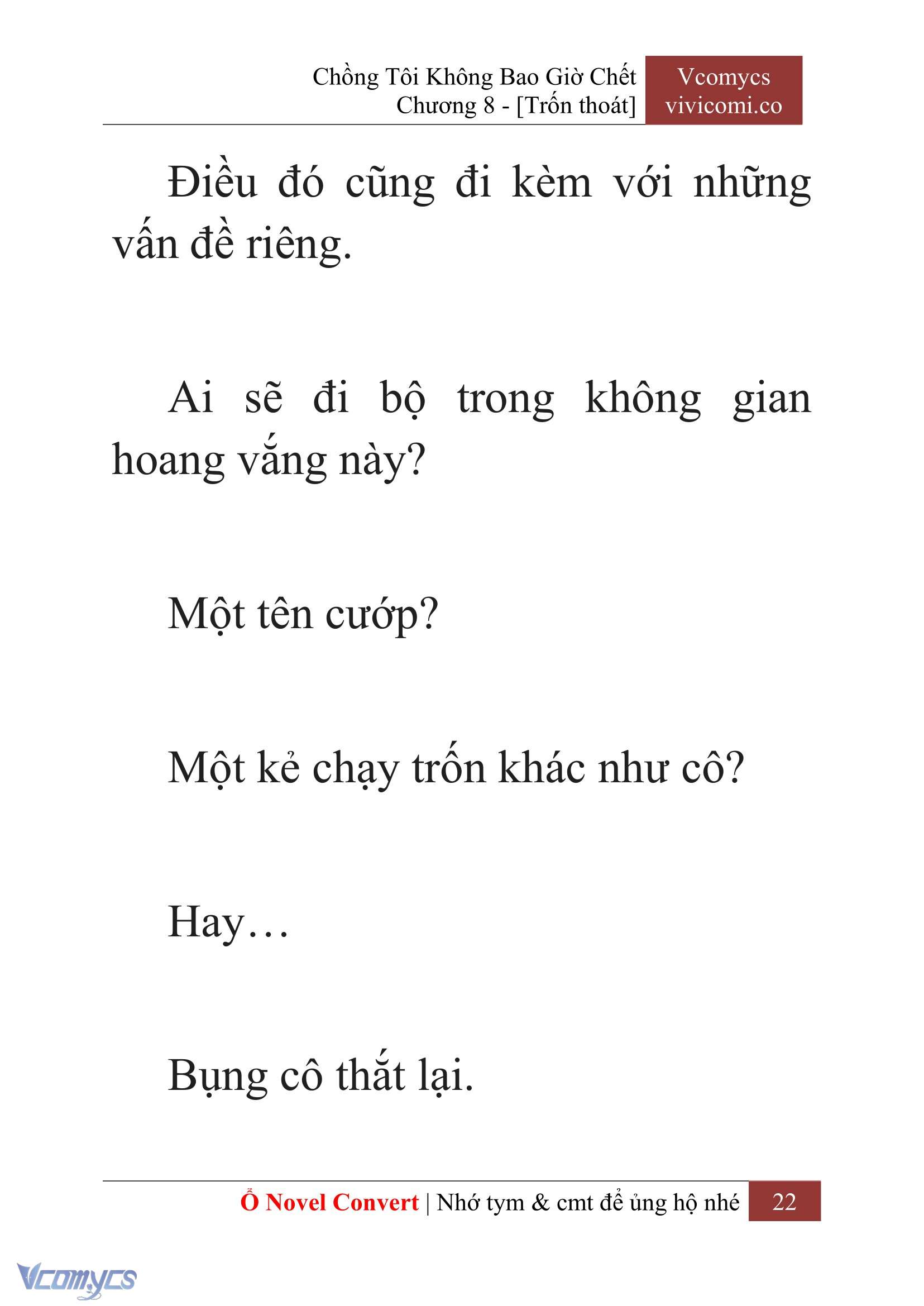 [Novel] Chồng Tôi Không Bao Giờ Chết Chap 8 - Trang 2