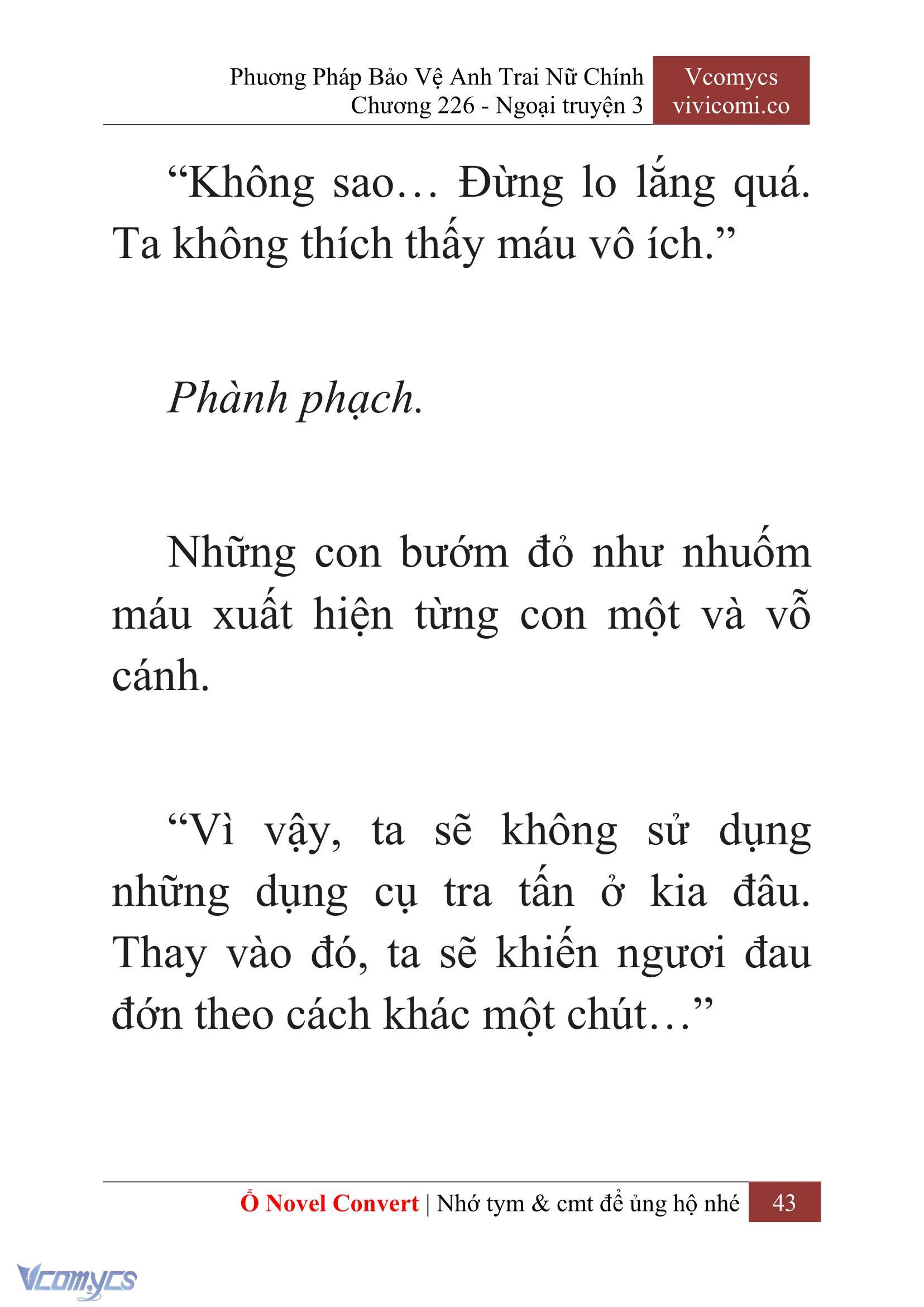 [Novel] Phương Pháp Bảo Vệ Anh Trai Nữ Chính Chap 226 - Next Chap 227