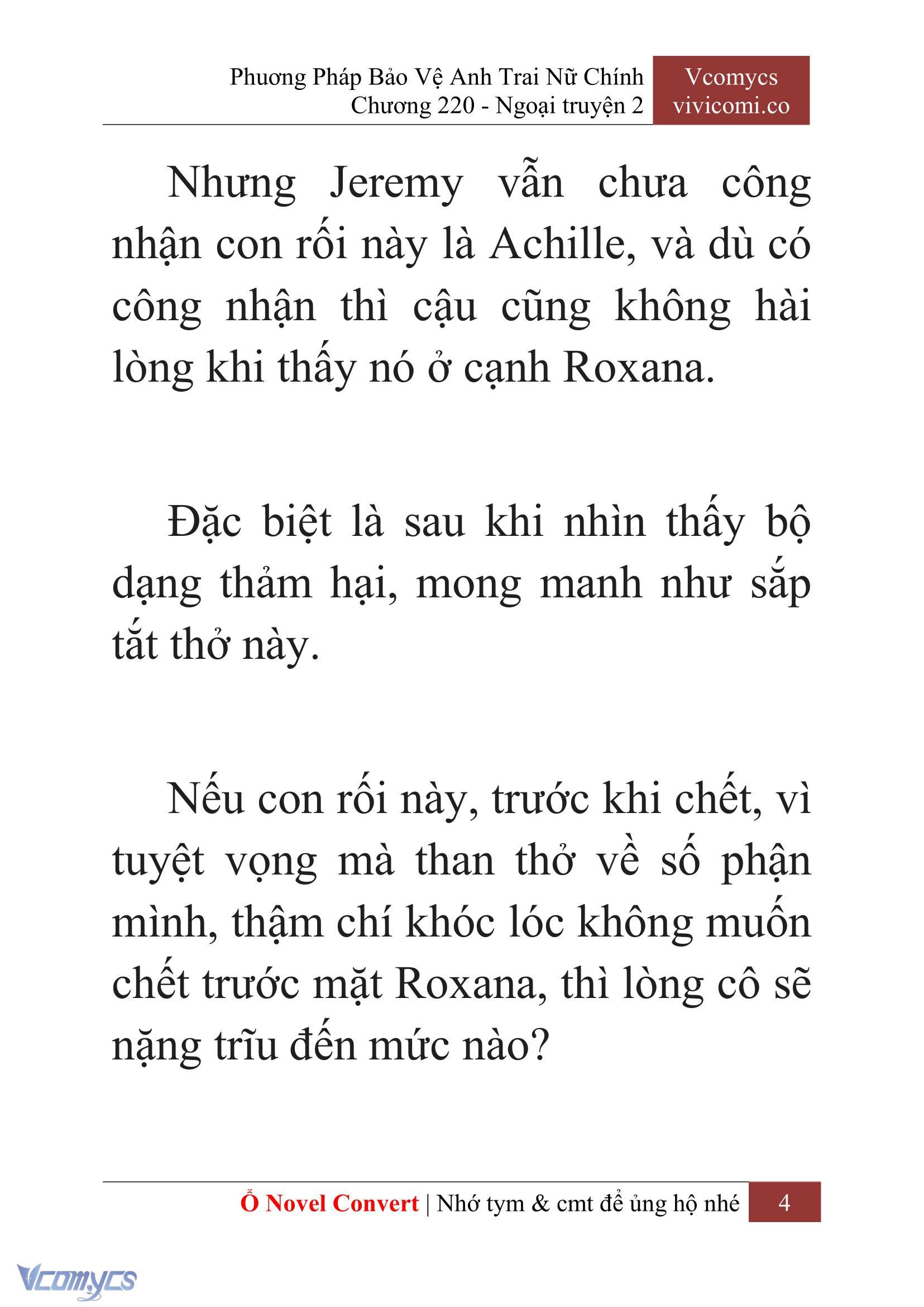 [Novel] Phương Pháp Bảo Vệ Anh Trai Nữ Chính Chap 220 - Trang 2