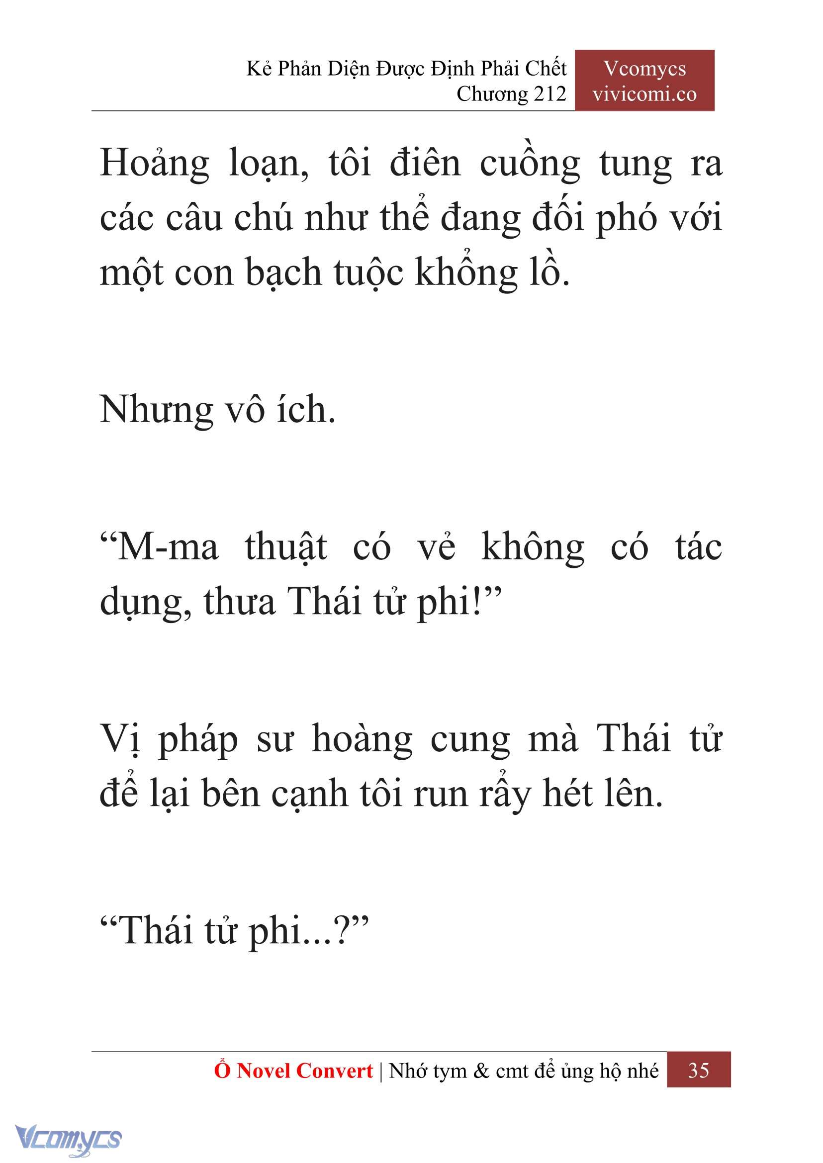 [Novel] Kẻ Phản Diện Được Định Phải Chết Chap 212 - Trang 2