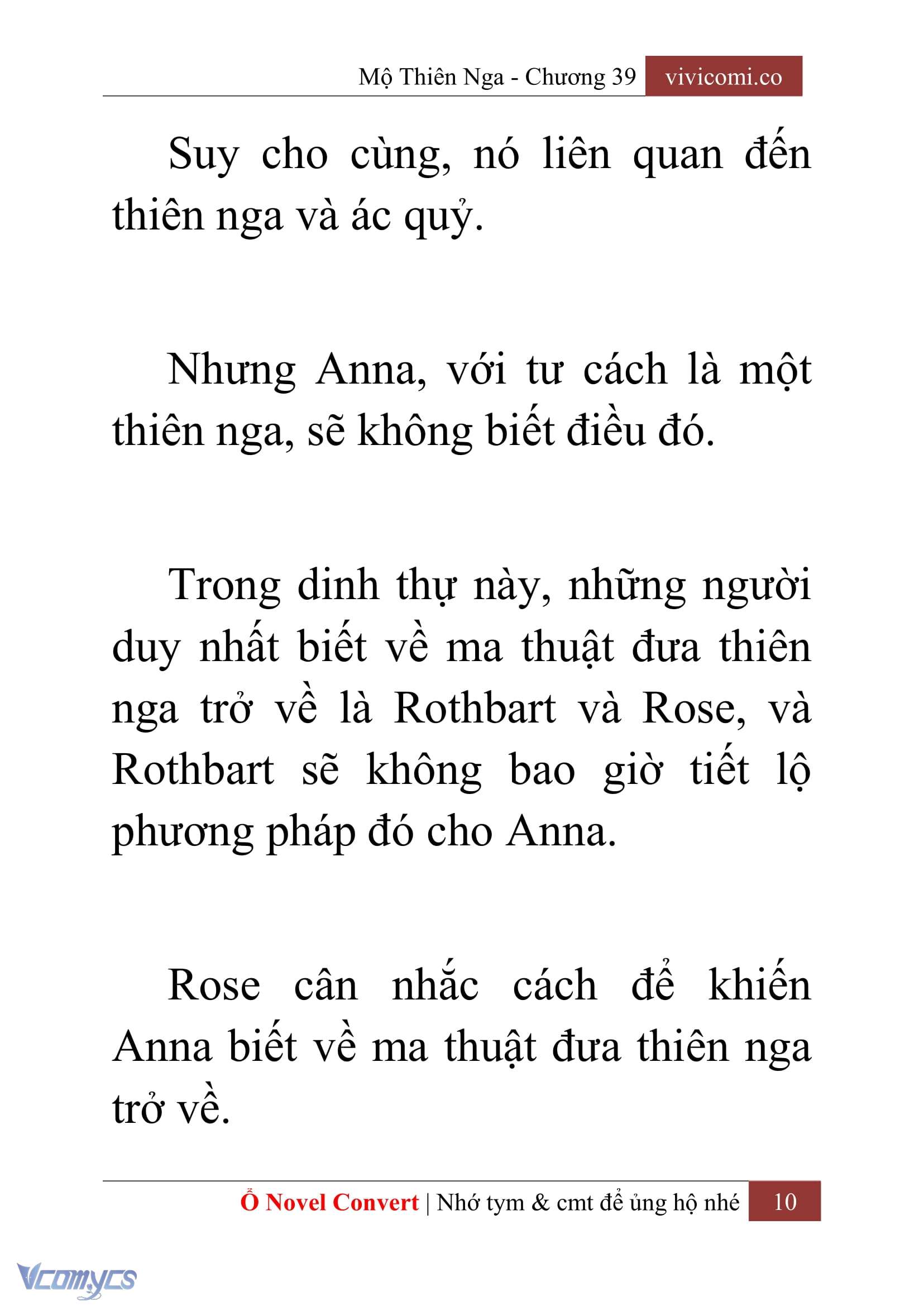 [Novel] Mộ Thiên Nga Chap 39 - Trang 2