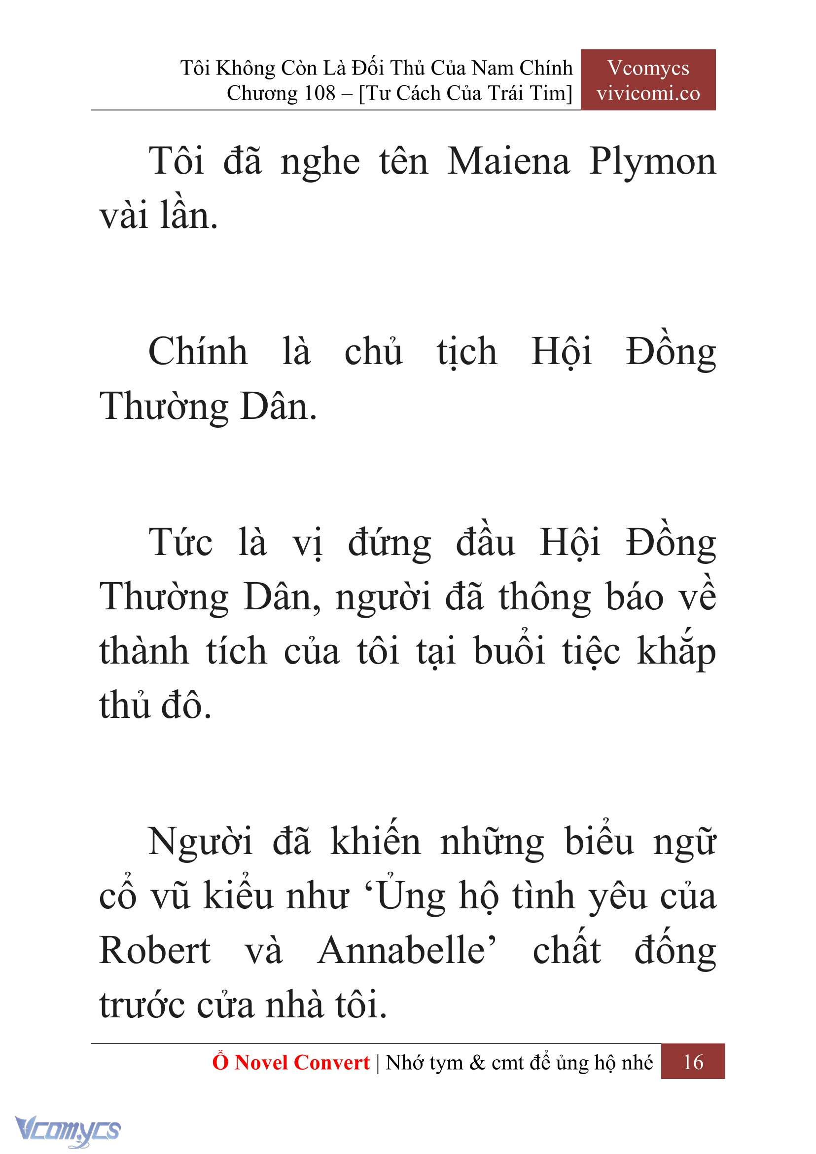 [Novel] Tôi Không Còn Là Đối Thủ Của Nam Chính Chap 108 - Trang 2
