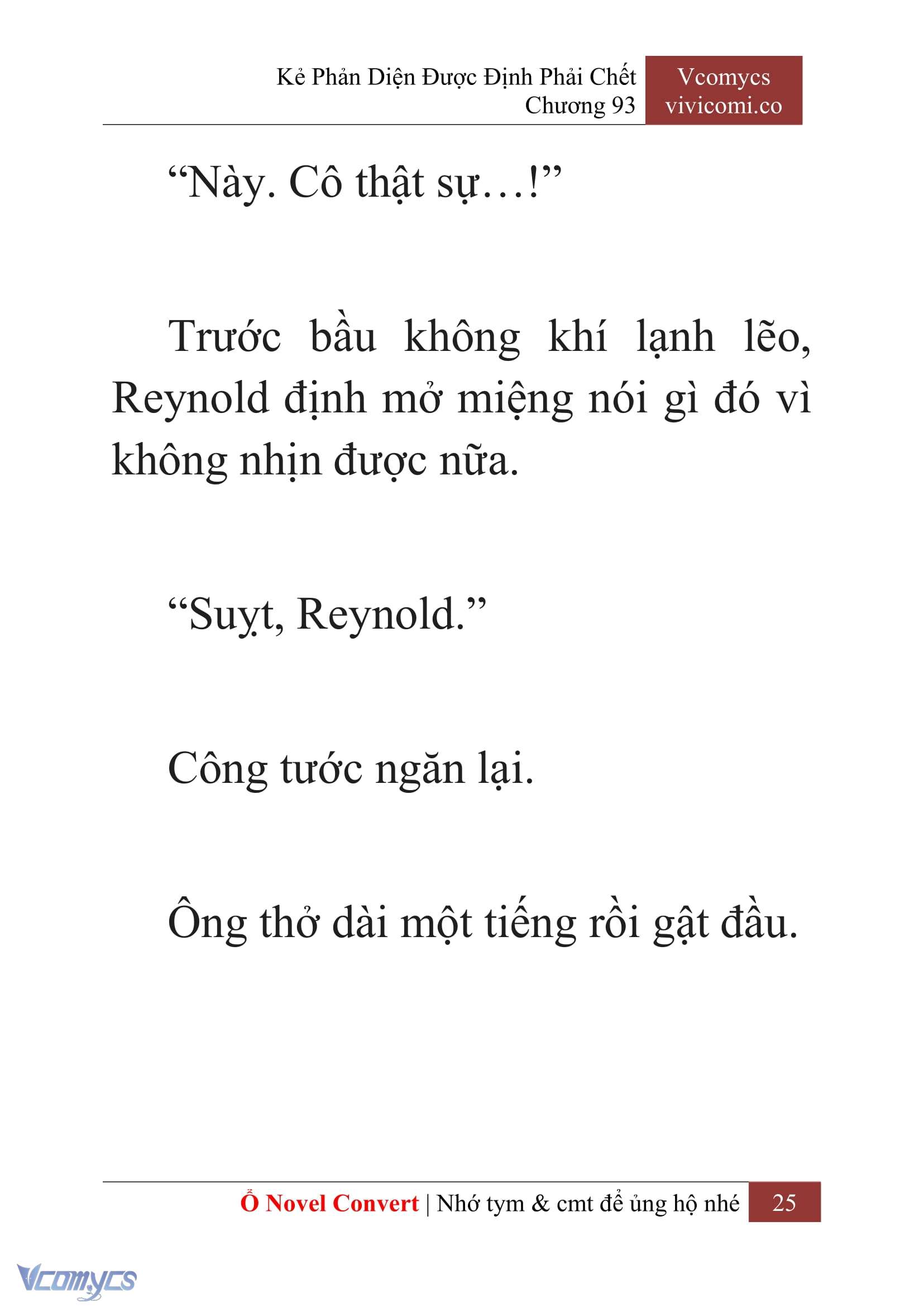 [Novel] Kẻ Phản Diện Được Định Phải Chết Chap 93 - Trang 2