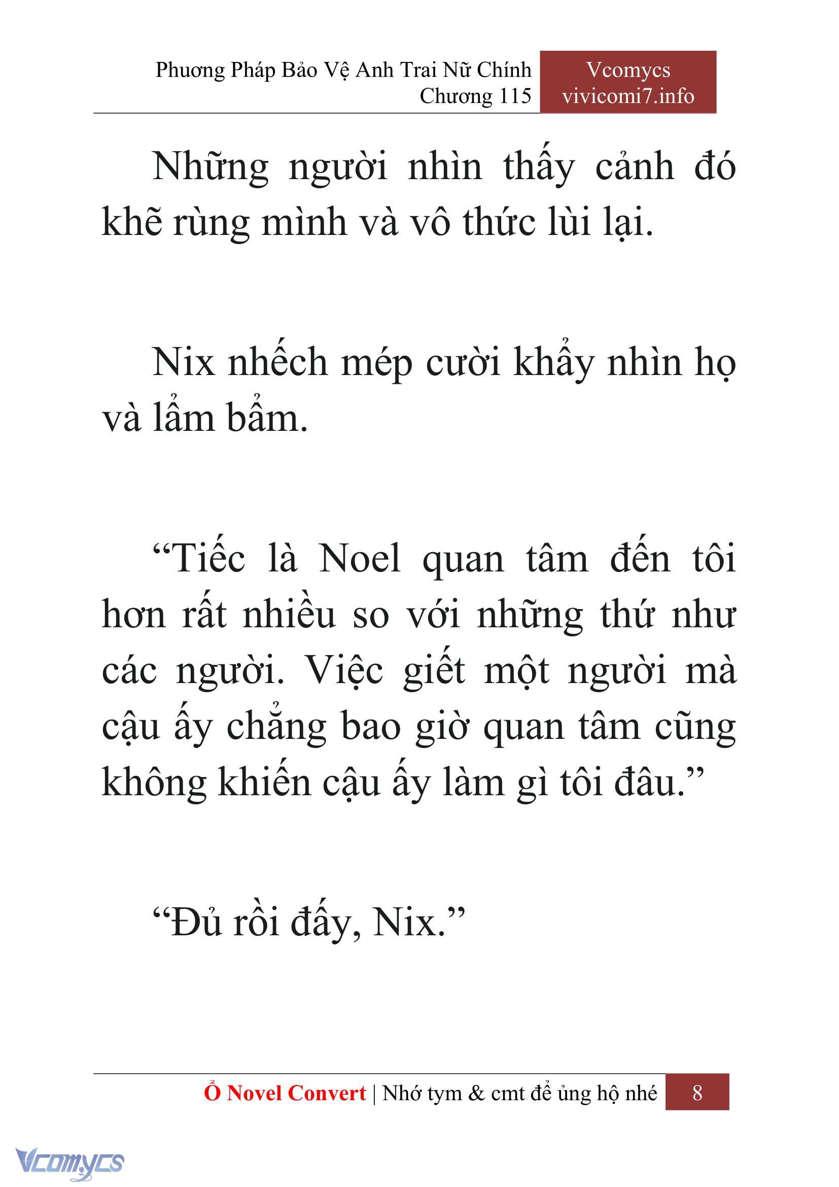 [Novel] Phương Pháp Bảo Vệ Anh Trai Nữ Chính Chap 115 - Trang 2