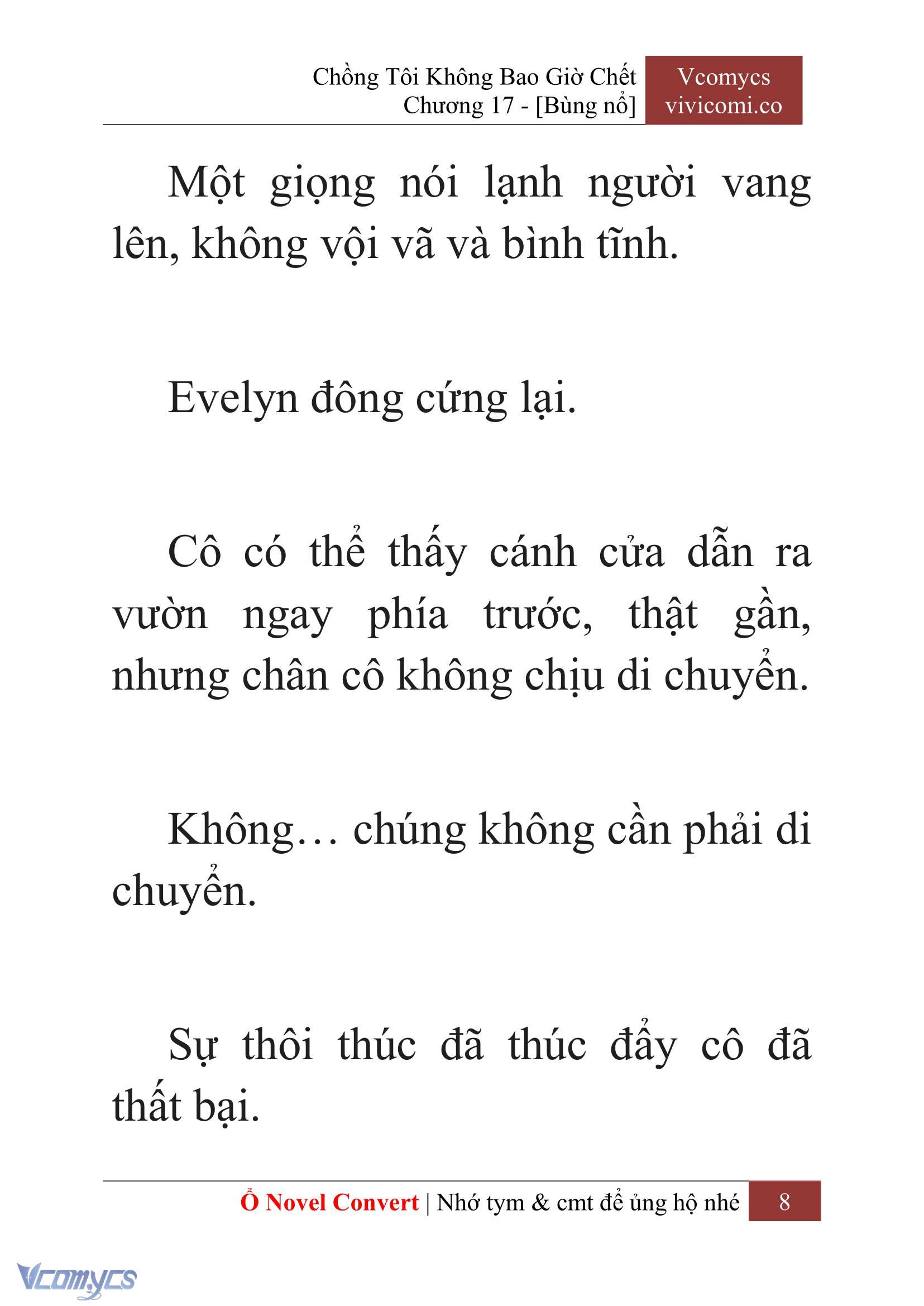 [Novel] Chồng Tôi Không Bao Giờ Chết Chap 17 - Trang 2
