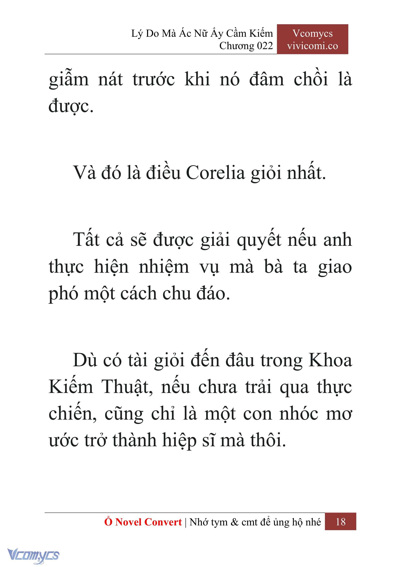 [Novel] Lý Do Mà Ác Nữ Ấy Cầm Kiếm Chap 22 - Trang 2