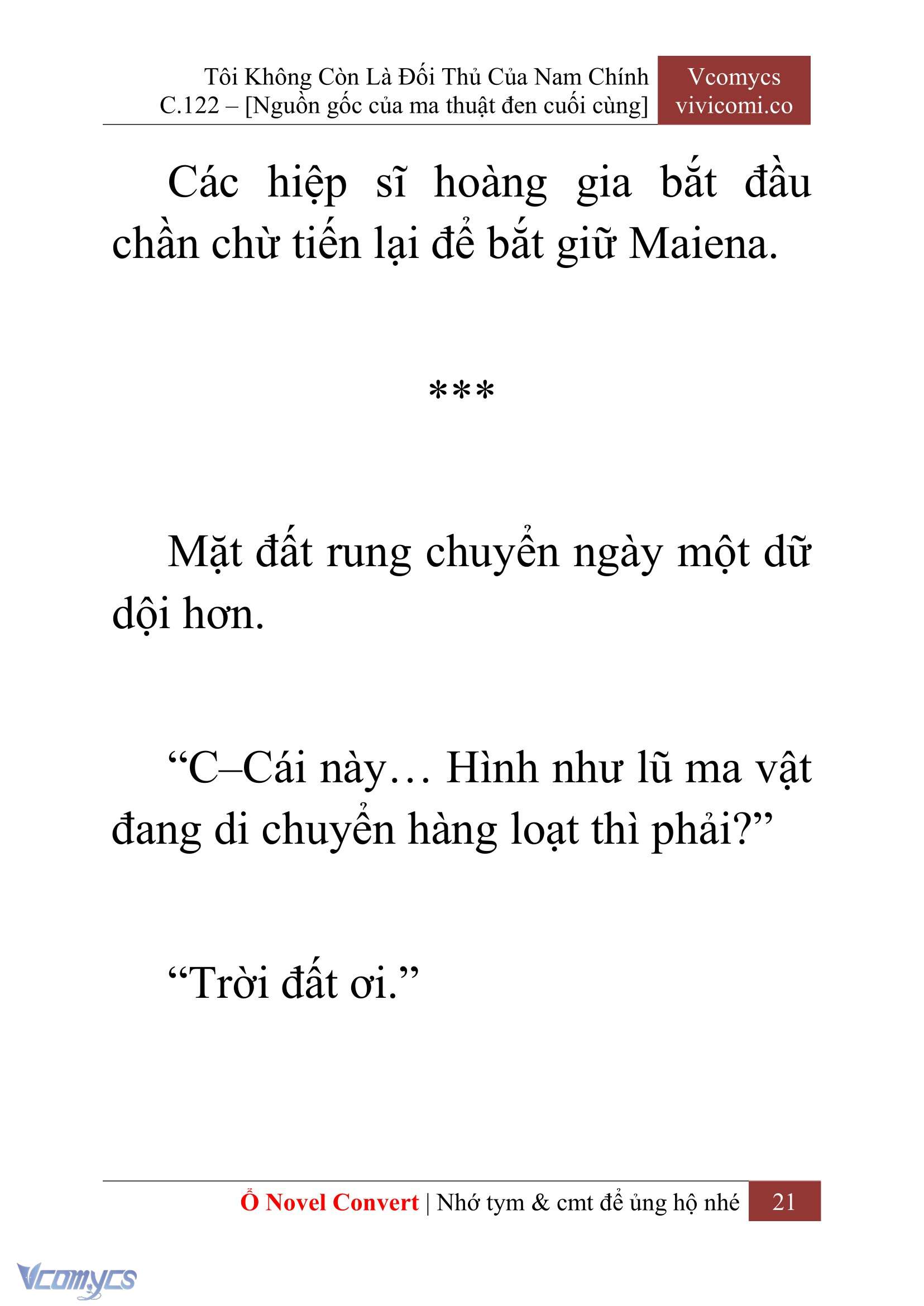 [Novel] Tôi Không Còn Là Đối Thủ Của Nam Chính Chap 122 - Trang 2