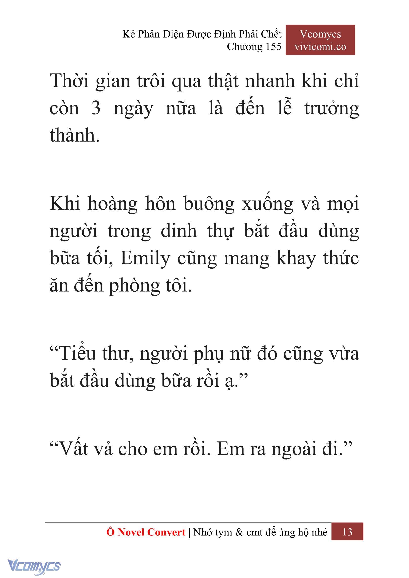 [Novel] Kẻ Phản Diện Được Định Phải Chết Chap 155 - Next Chap 156