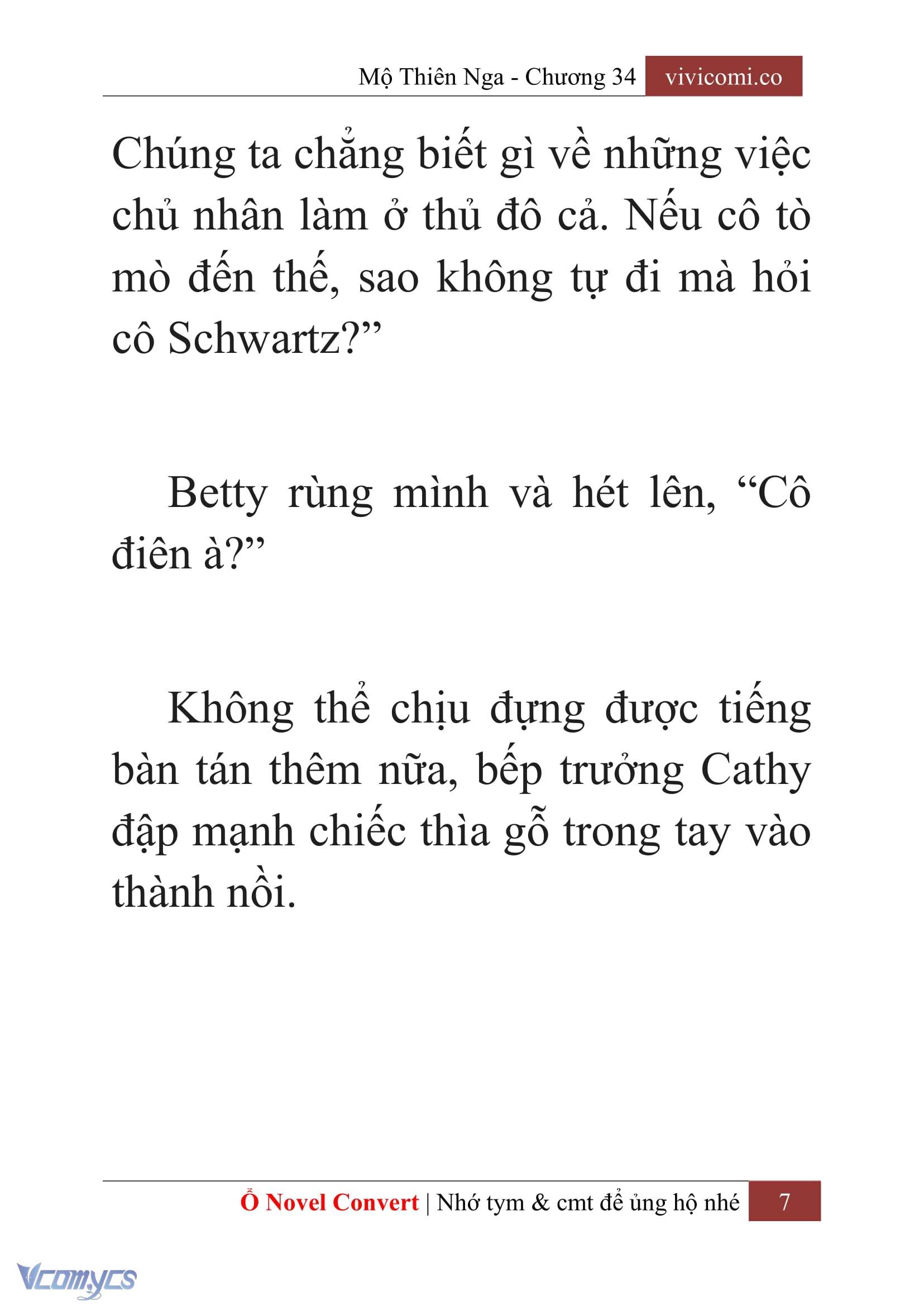 [Novel] Mộ Thiên Nga Chap 34 - Trang 2