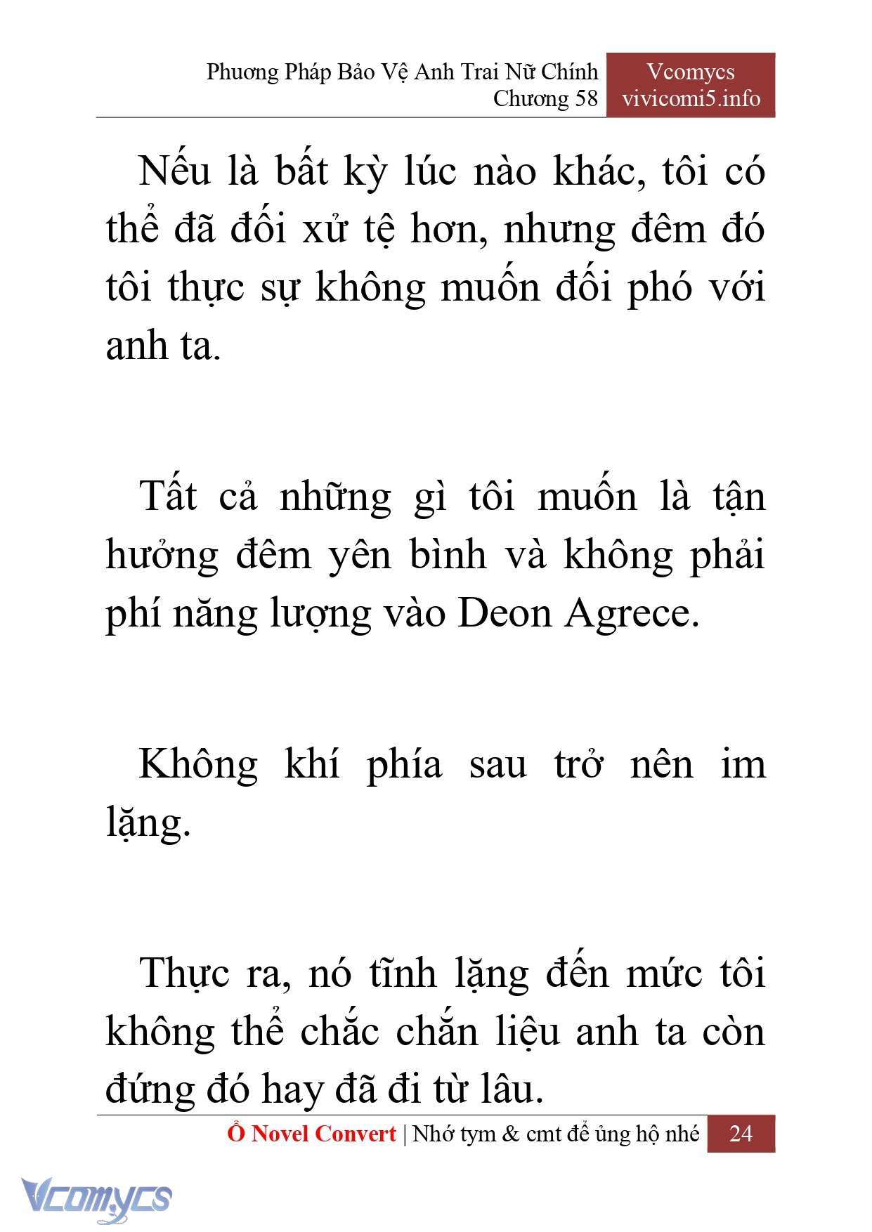 [Novel] Phương Pháp Bảo Vệ Anh Trai Nữ Chính Chap 58 - Trang 2