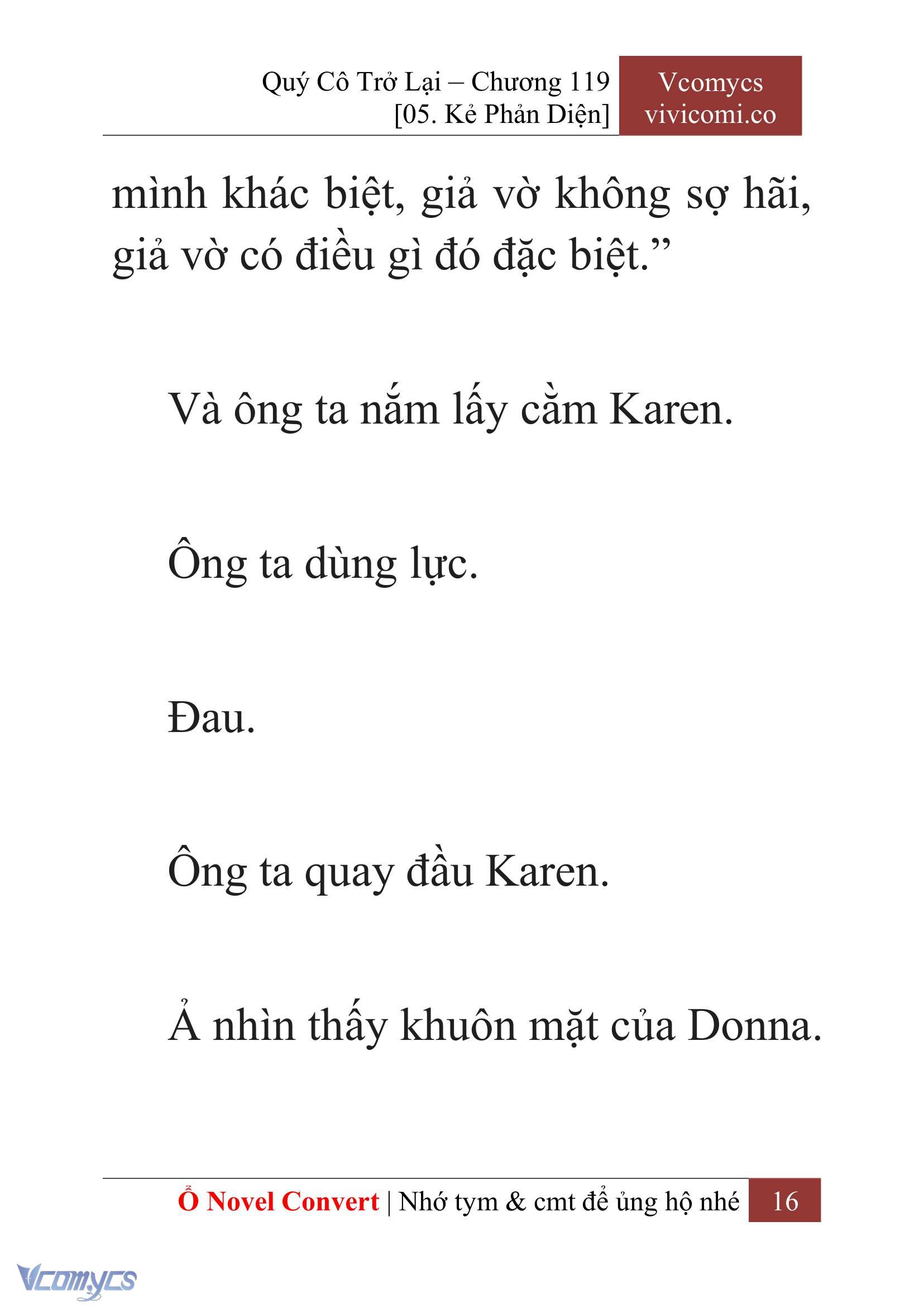 [Novel] Quý Cô Trở Lại Chap 119 - Trang 2